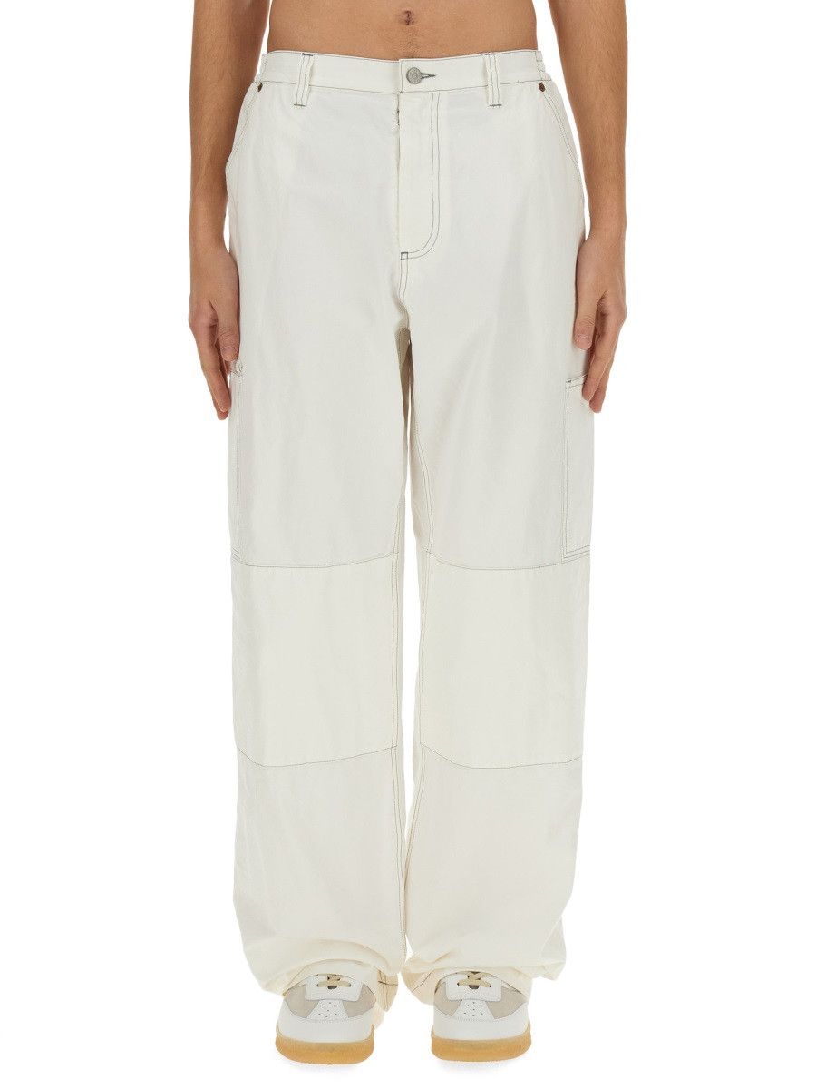 MM6 MM6 COTTON CANVAS PANTS - WHITE Size US 32 / EU 48 - 1 Thumbnail