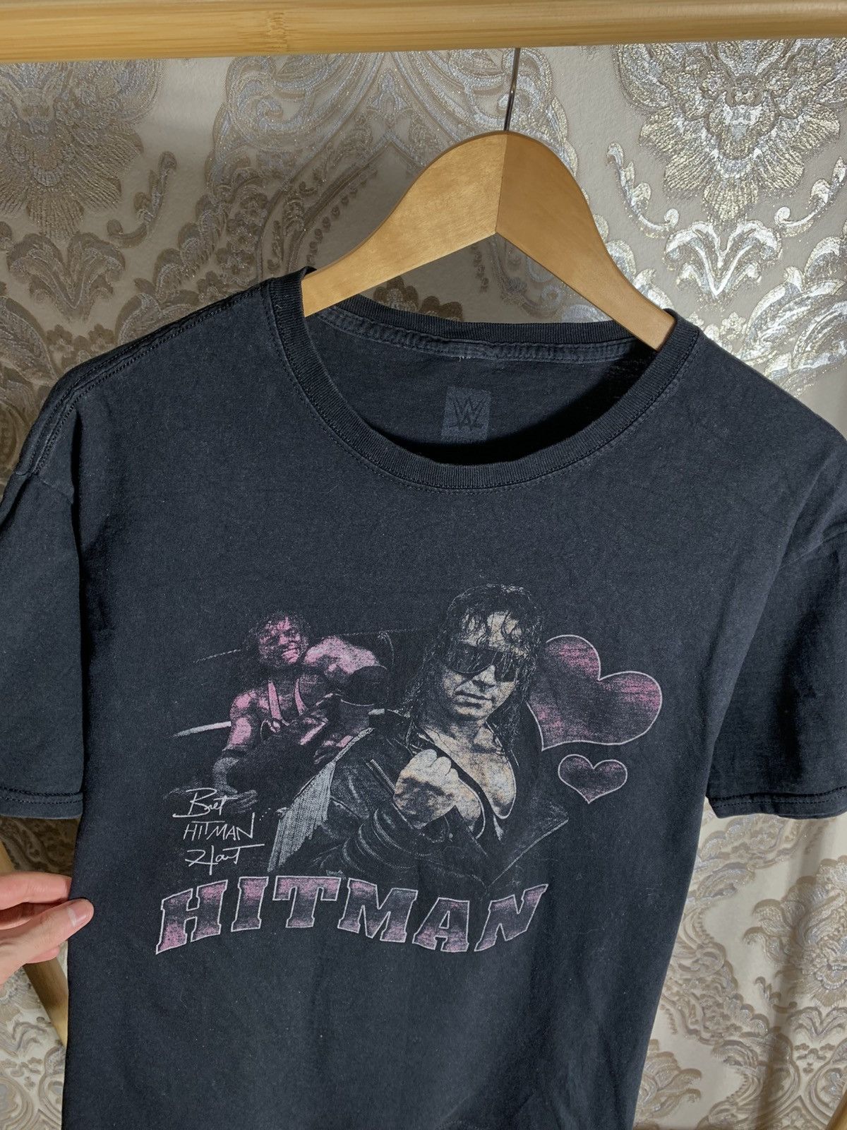 WWE VINTAGE BRET HART HITMAN WRESTLING WWF RETRO T-AHIRT Y2K 90s Size US L / EU 52-54 / 3 - 2 Thumbnail