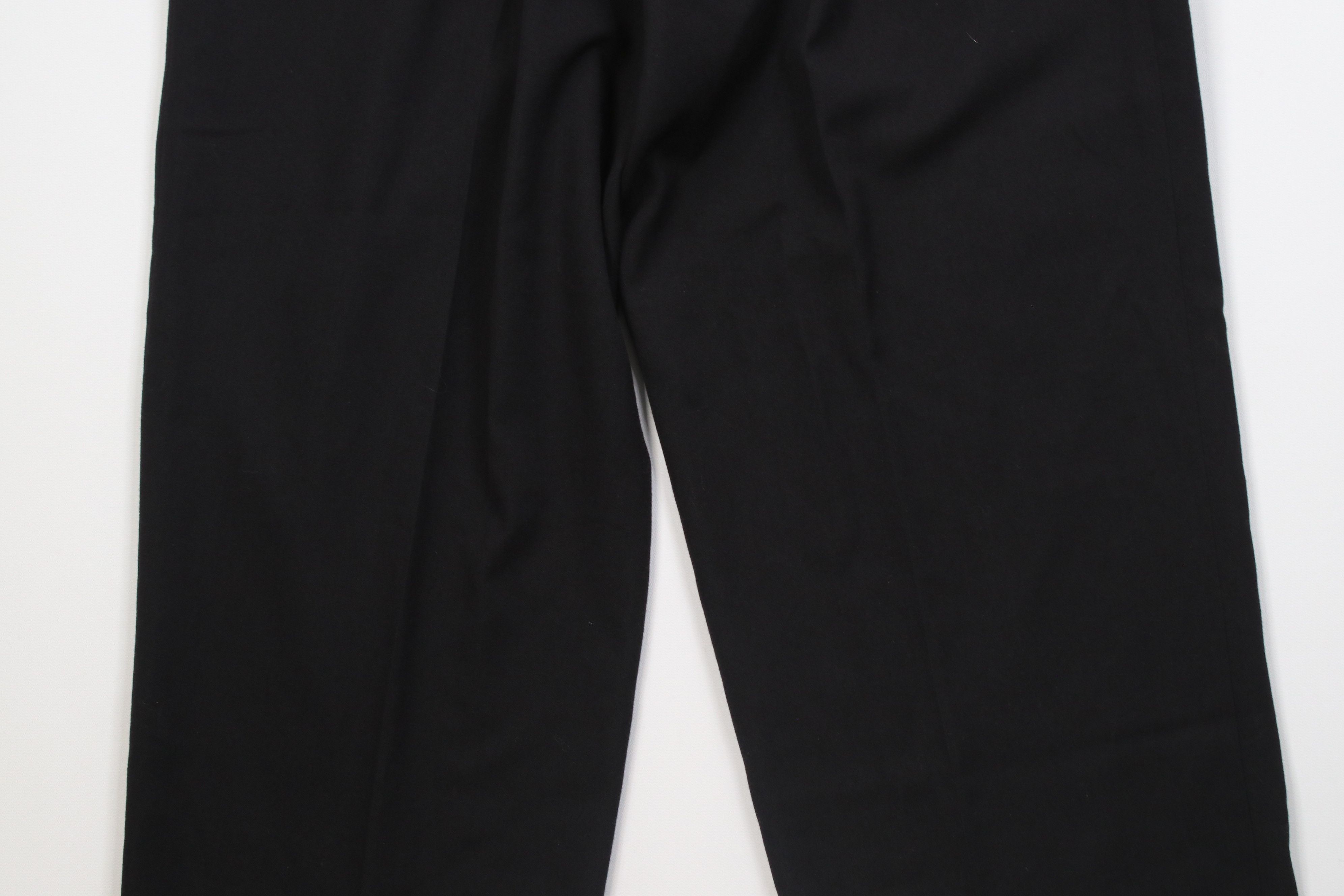 Vintage Vintage 90s Streetwear Blend Knit Pleated Chino Pants Black Size US 30 / EU 46 - 11 Thumbnail