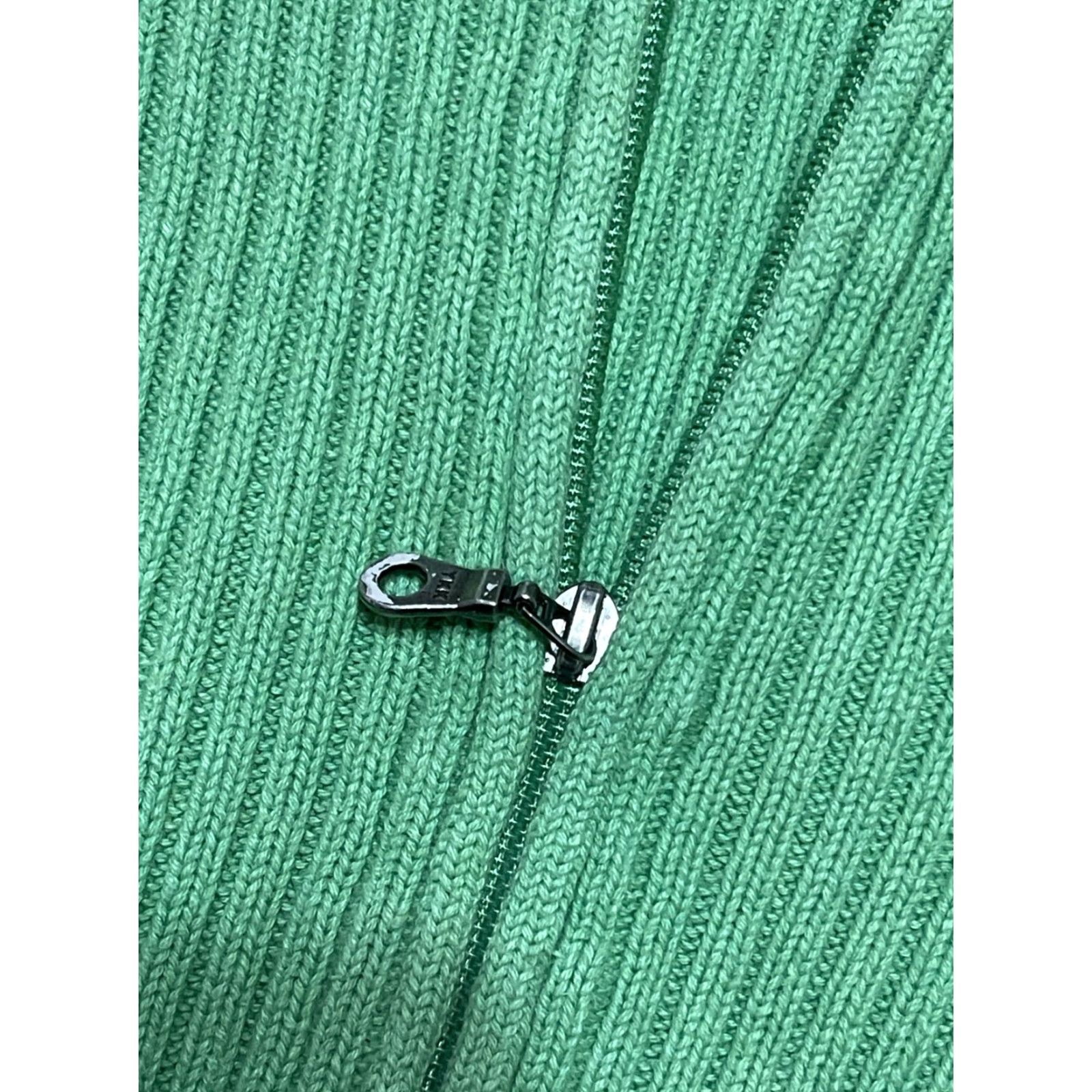 Lands' End Lands' End Cardigan Sweater Women Large Green Open Ribbed Knit Adult Regular Size L, Casual, Open Cardigan, Lands' End Womens Size L / US 10 / IT 46 - 5 Thumbnail