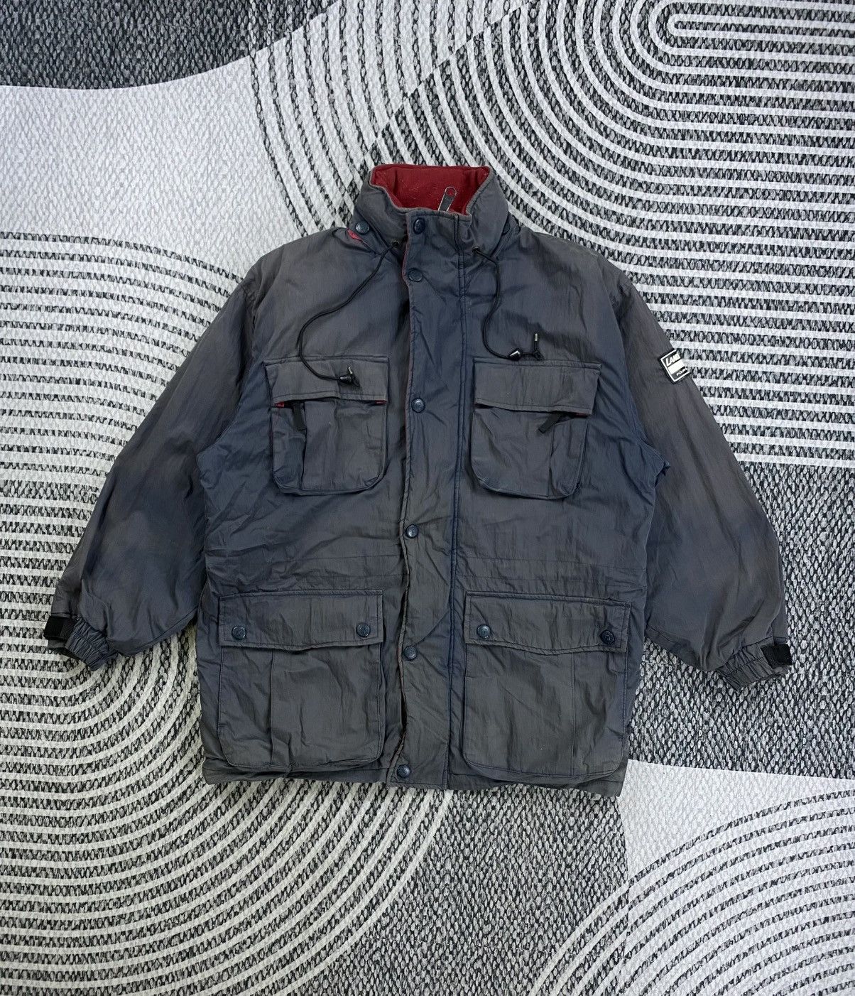 Japanese Brand Vintage Land Cruiser Four Wheel Drive Faded Zipper Jacket Size US XL / EU 56 / 4 - 3 Thumbnail
