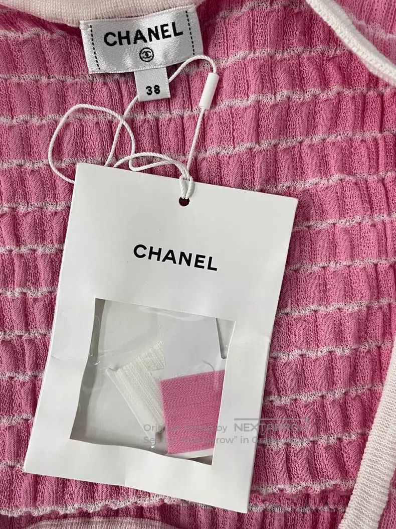 Chanel Chanel 24P pink striped vest Size XS / US 0-2 / IT 36-38 - 4 Thumbnail