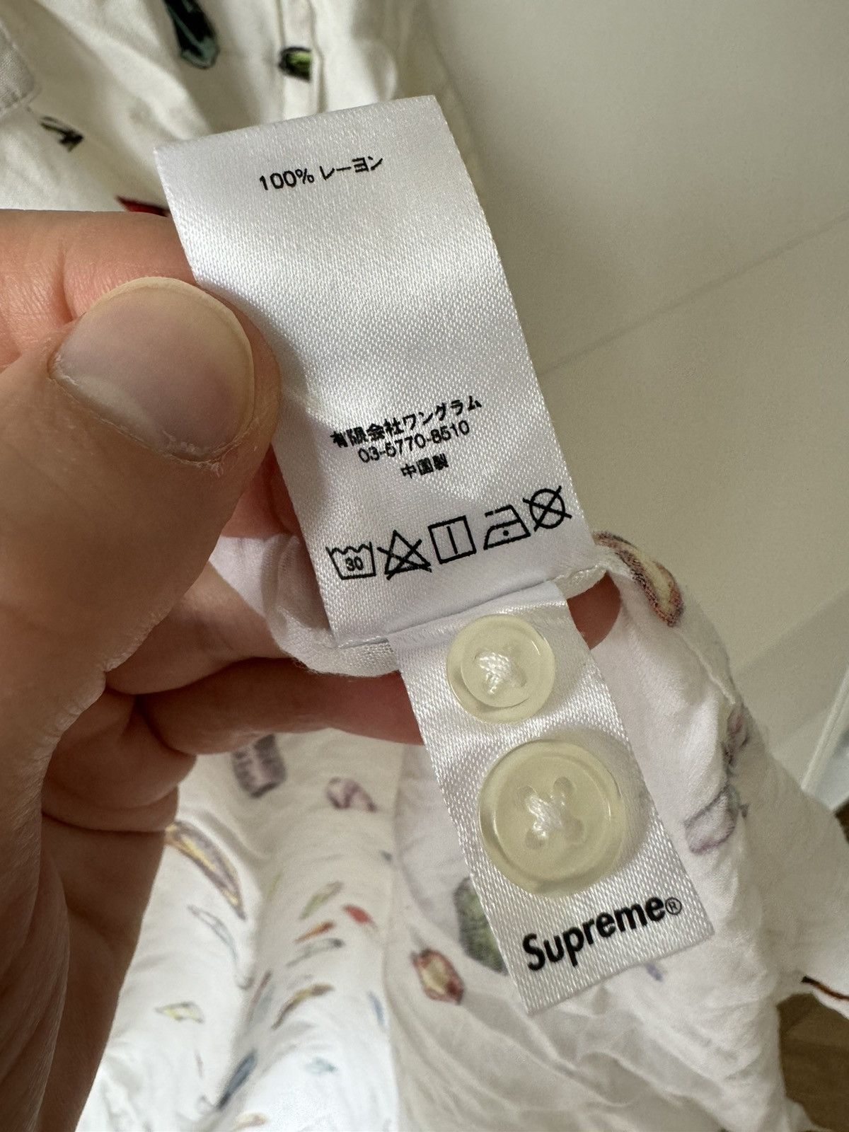 Supreme Pills Rayon Camp Collar Shirt SS17 Size US M / EU 48-50 / 2 - 7 Thumbnail