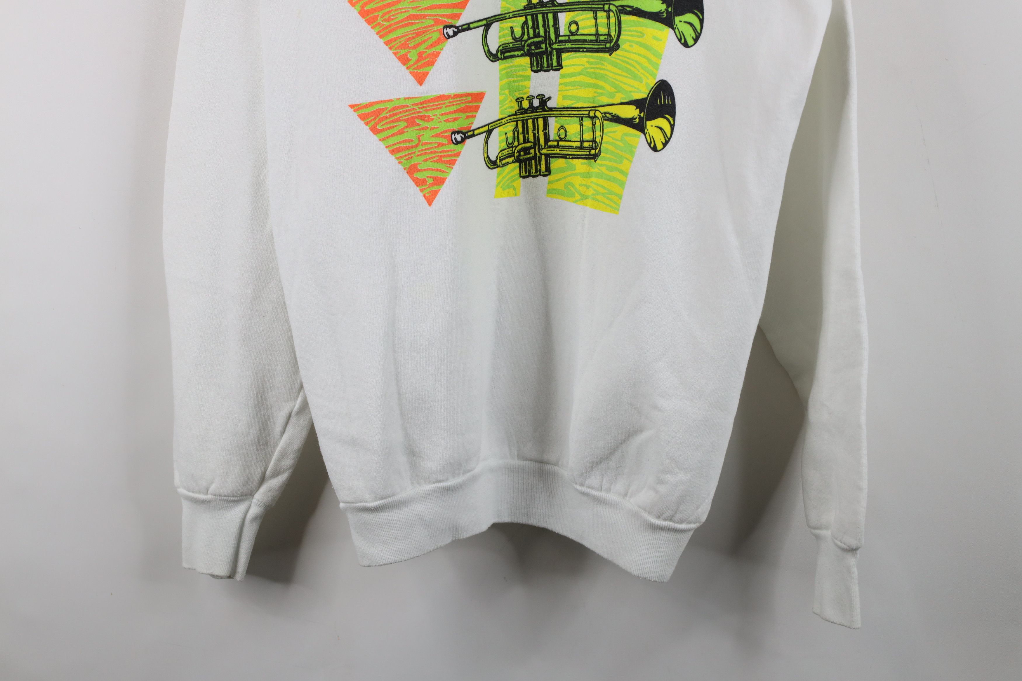 Vintage Vintage 90s Streetwear Musician Trumpet Jazz Sweatshirt USA Size US XL / EU 56 / 4 - 3 Thumbnail