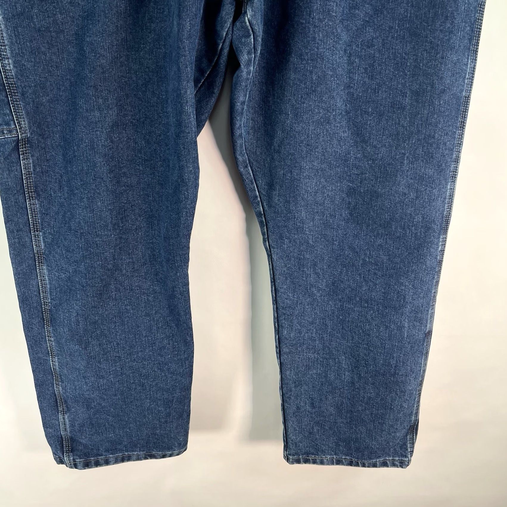 Wrangler Wrangler Carpenter Jeans 42x30 Denim Straight Relaxed Blue Mens Regular 5-Pocket Denim Jeans Size US 42 / EU 58 - 3 Thumbnail