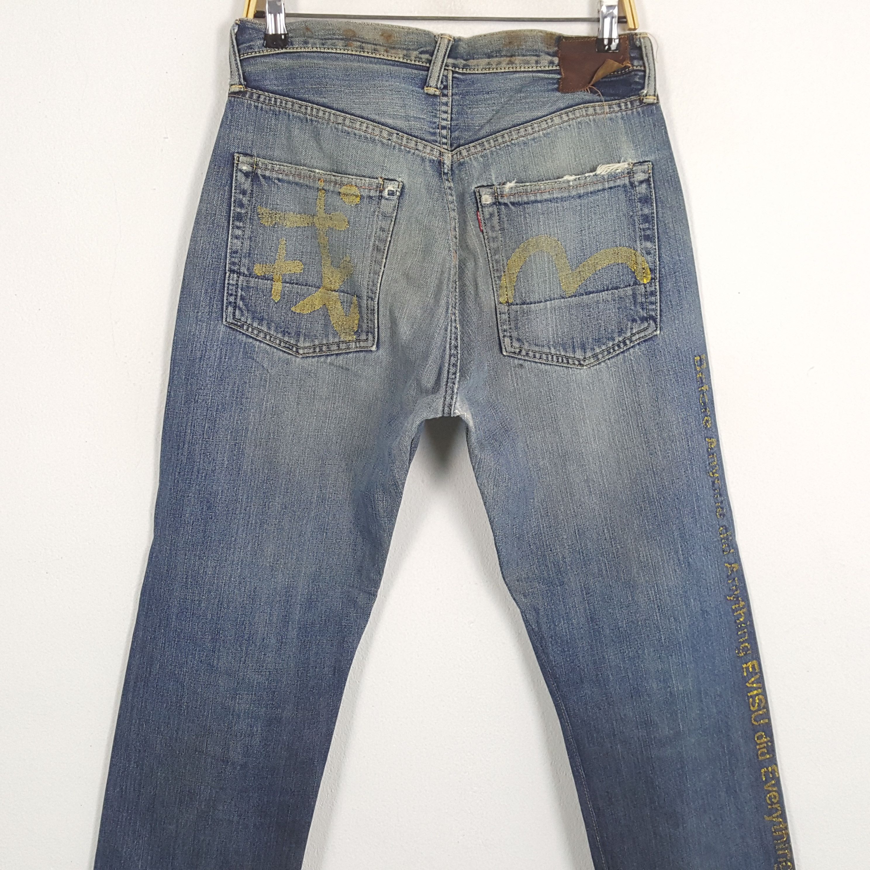 Evisu × Japanese Brand × Vintage Vintage EVISU Japanese Brand Daicock Custom Distressed Jeans Size US 30 / EU 46 - 5 Thumbnail