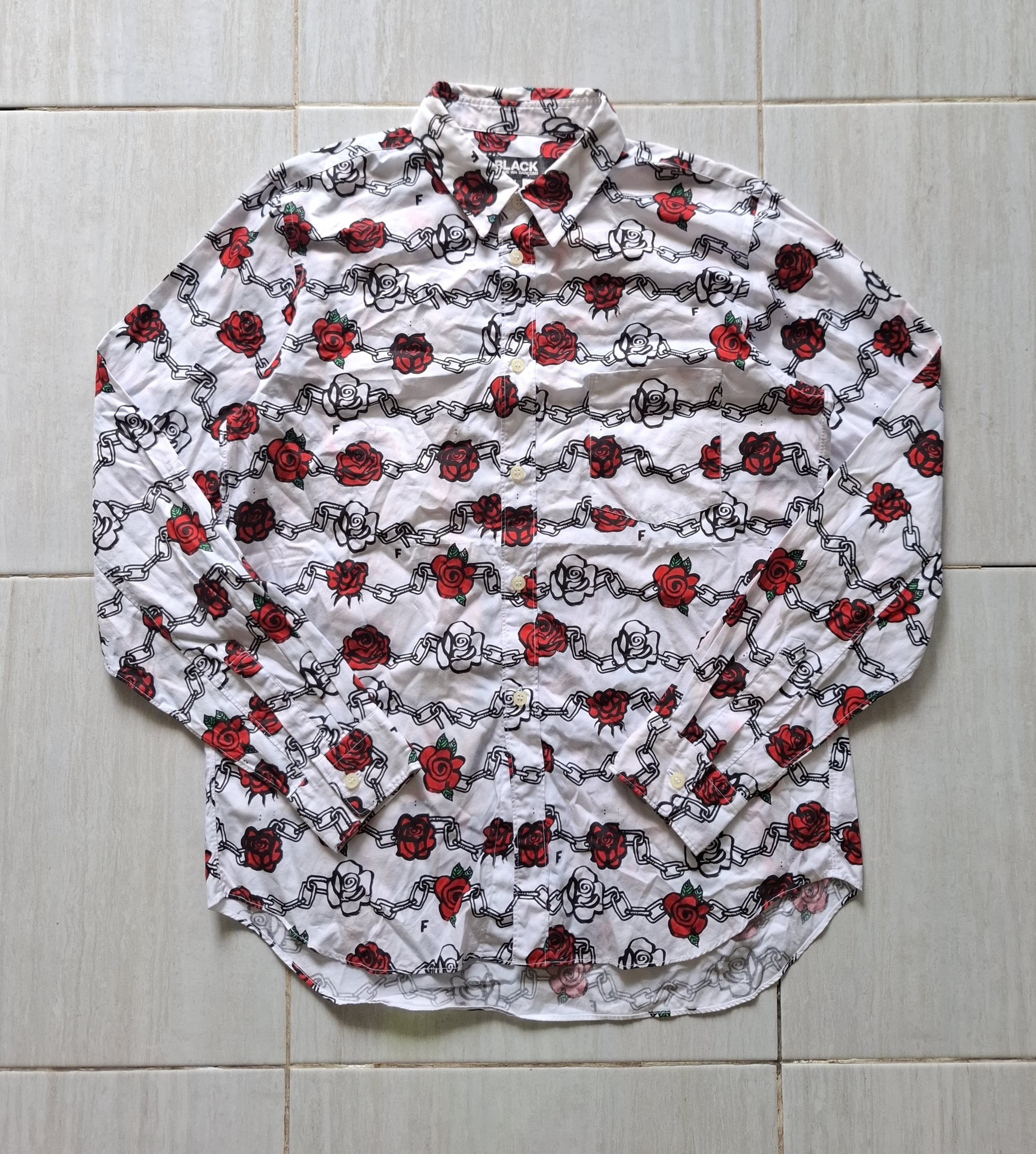 Comme des Garcons Black Comme Des garcons black CDG rose All over print Size US L / EU 52-54 / 3 - 2 Thumbnail