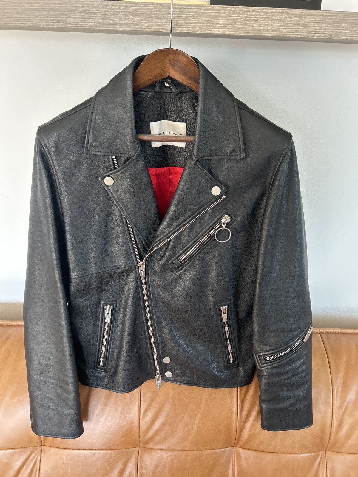 The Arrivals The arrivals black leather biker jacket Size US M / EU 48-50 / 2 - 3 Thumbnail