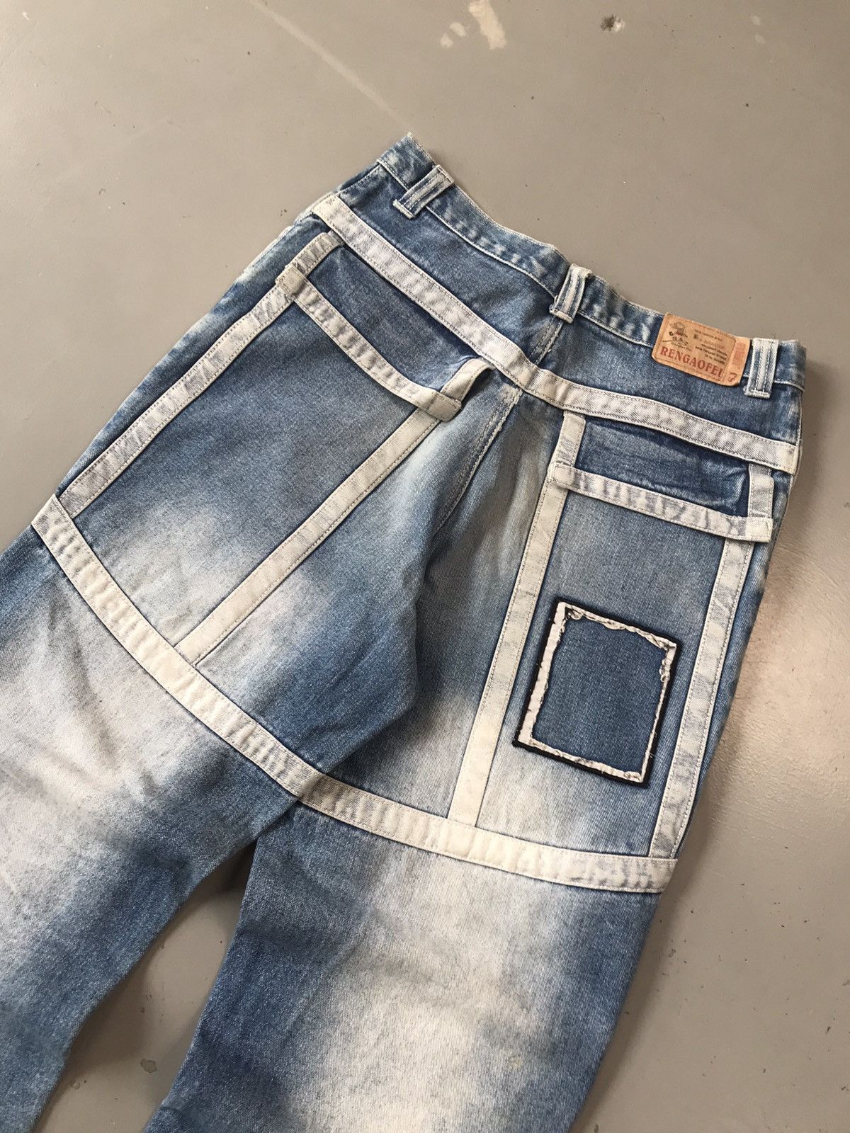 Vintage Crazy vintage big pocket Rengaofei denim Size US 30 / EU 46 - 9 Thumbnail