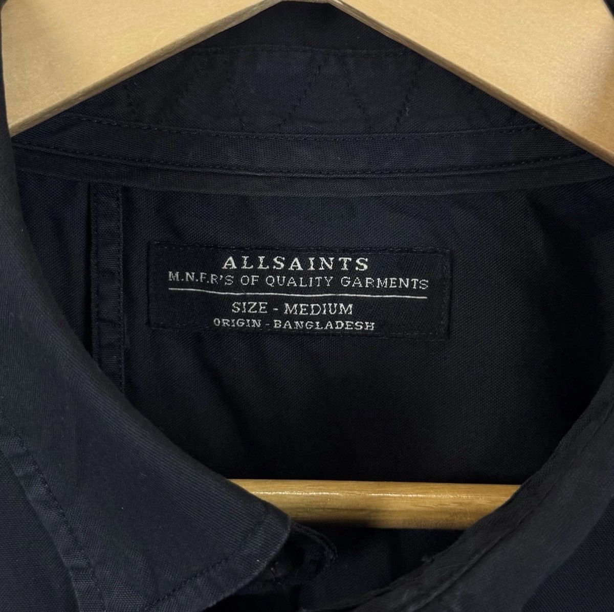 Allsaints Allsaints Redondo Long Sleeve Shirt Black Top Buttons Down Size US M / EU 48-50 / 2 - 4 Thumbnail