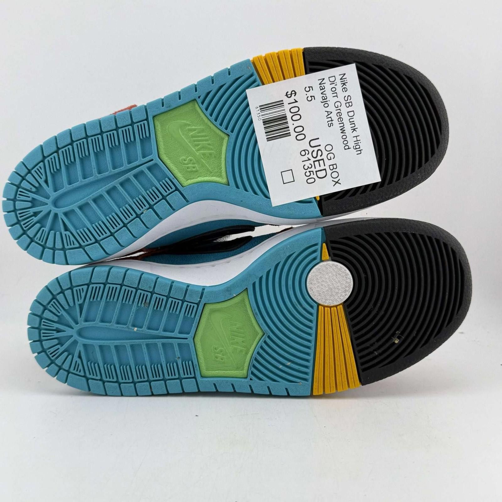 Nike Nike SB Dunk High Di'orr Greenwood Navajo 5.5 Used OG Box Size US 5.5 / EU 38 - 6 Thumbnail