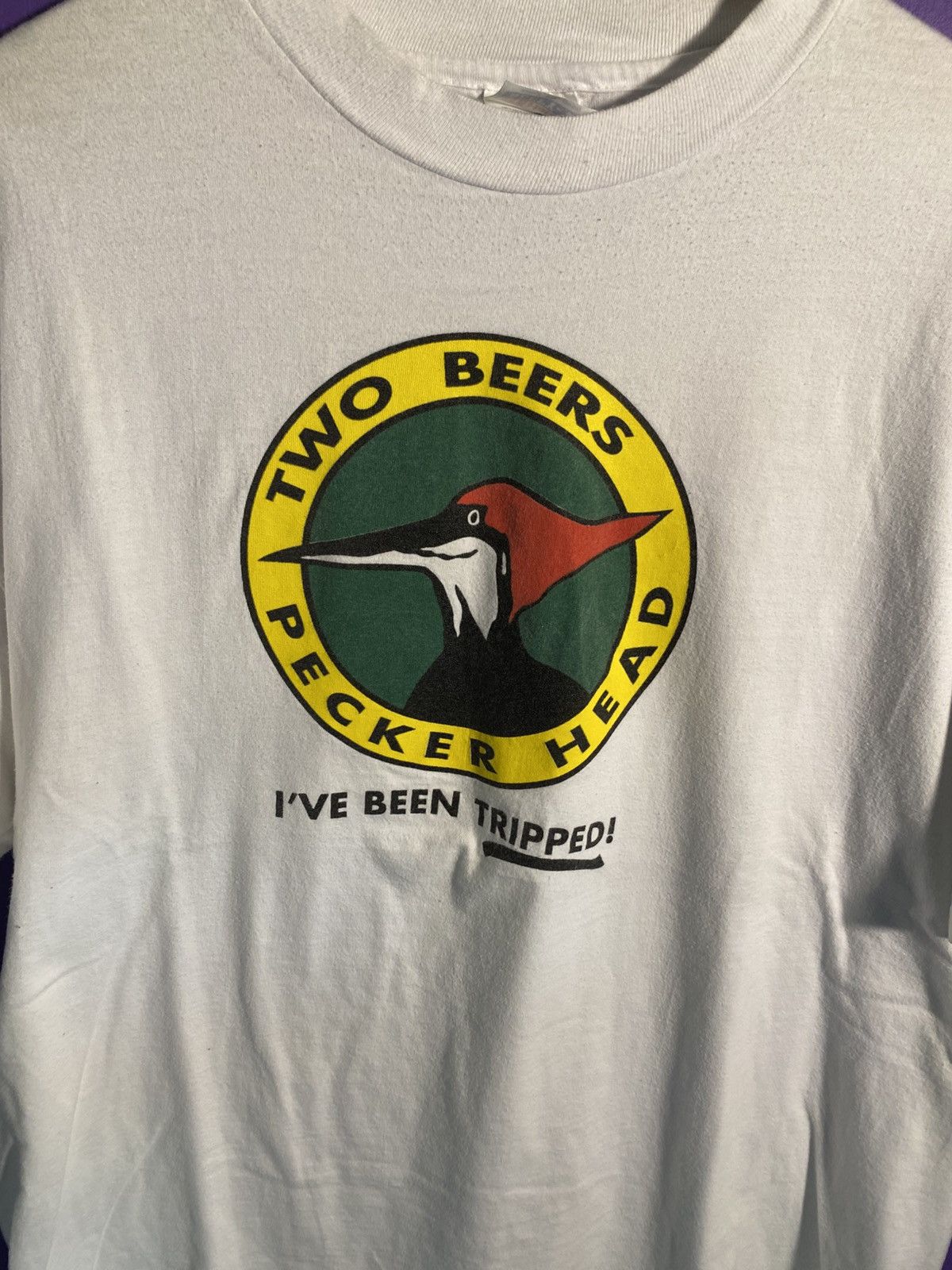 Other Vintage 90s Pecker head two beers t-shirt Size US XXL / EU 58 / 5 - 3 Thumbnail