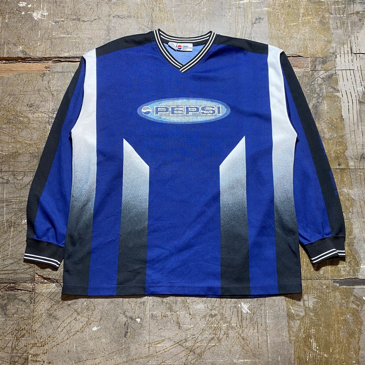 Other Vintage 90s Pepsi Promo Long Sleeve Jersey Size US XL / EU 56 / 4 - 2 Thumbnail