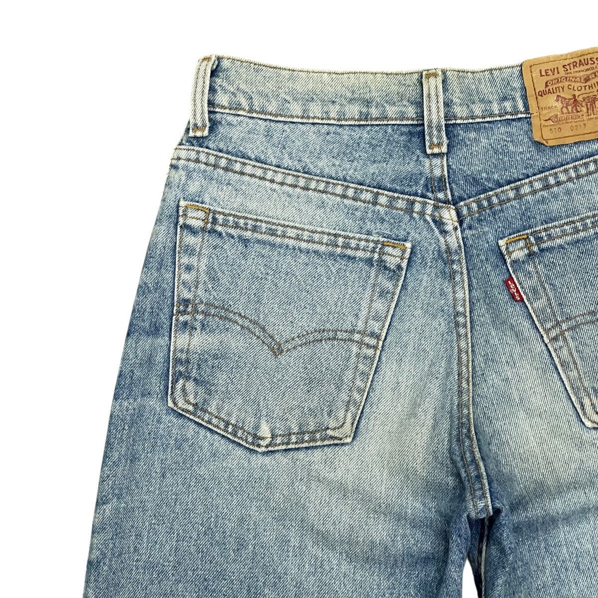 Levi's Vtg 90s Levis 510 Made In USA Regular Fit Straight Leg Jeans Size US 29 - 16 Thumbnail