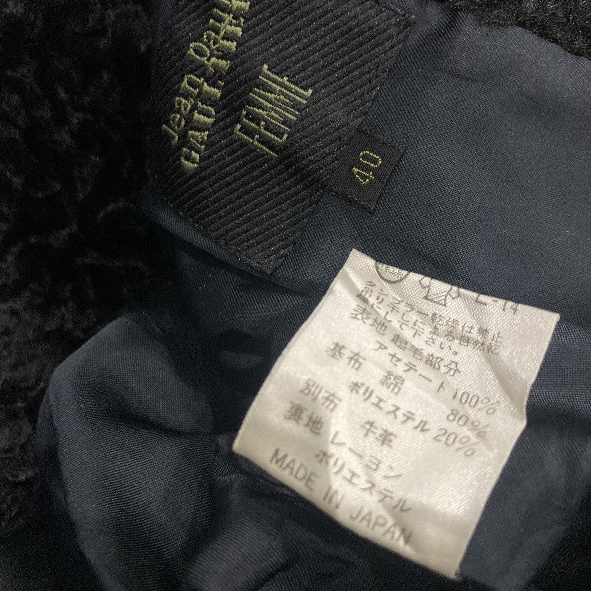 Jean Paul Gaultier DISTRESSED JEAN PAUL GAULTIER FEMME FAUX FUR JACKET Size S / US 4 / IT 40 - 14 Thumbnail