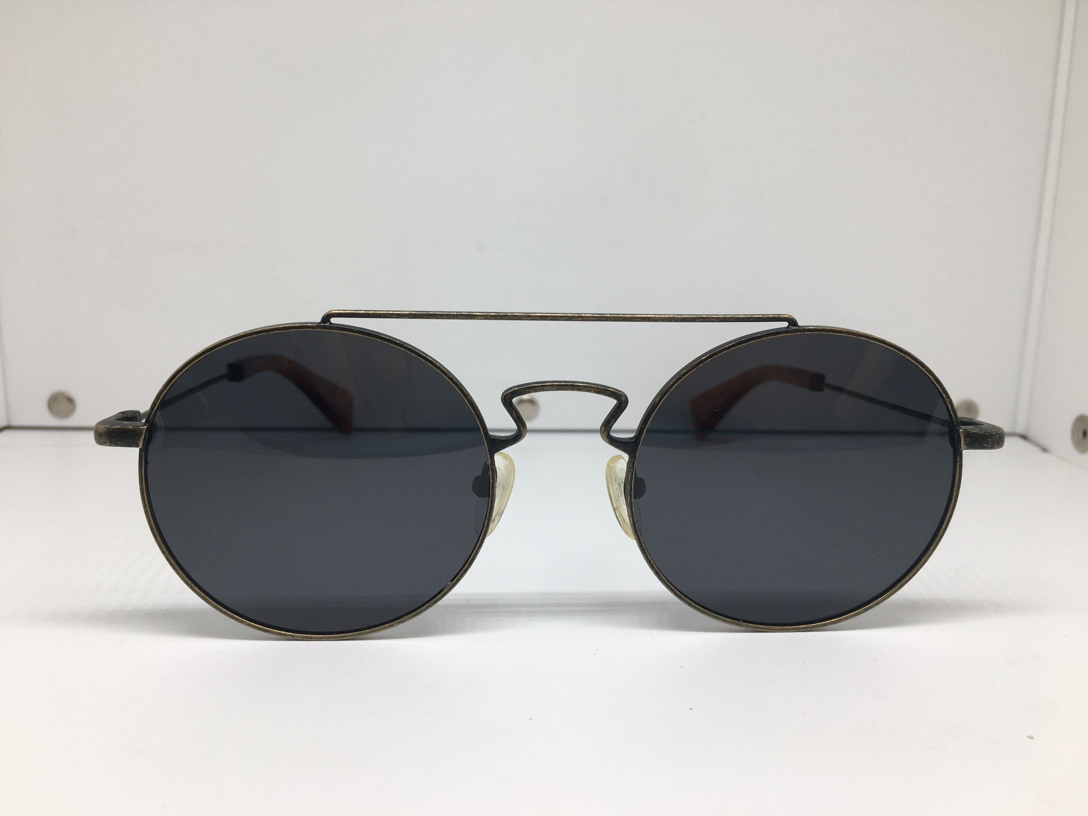 Yohji Yamamoto Yohji Yamamoto 52-4101 Vintage 90s Metal Round 