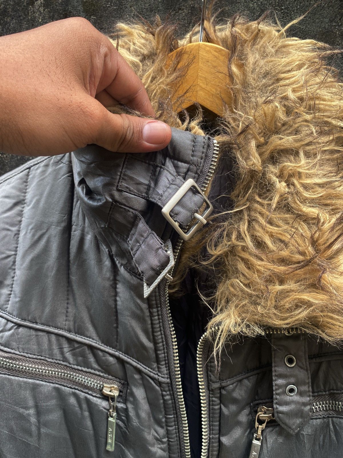 14th Addiction × If Six Was Nine × Le Grande Bleu (L.G.B.) JAPANESE ASM FUR JACKET BONDAGE GOTHIC PUNK Size US M / EU 48-50 / 2 - 6 Thumbnail