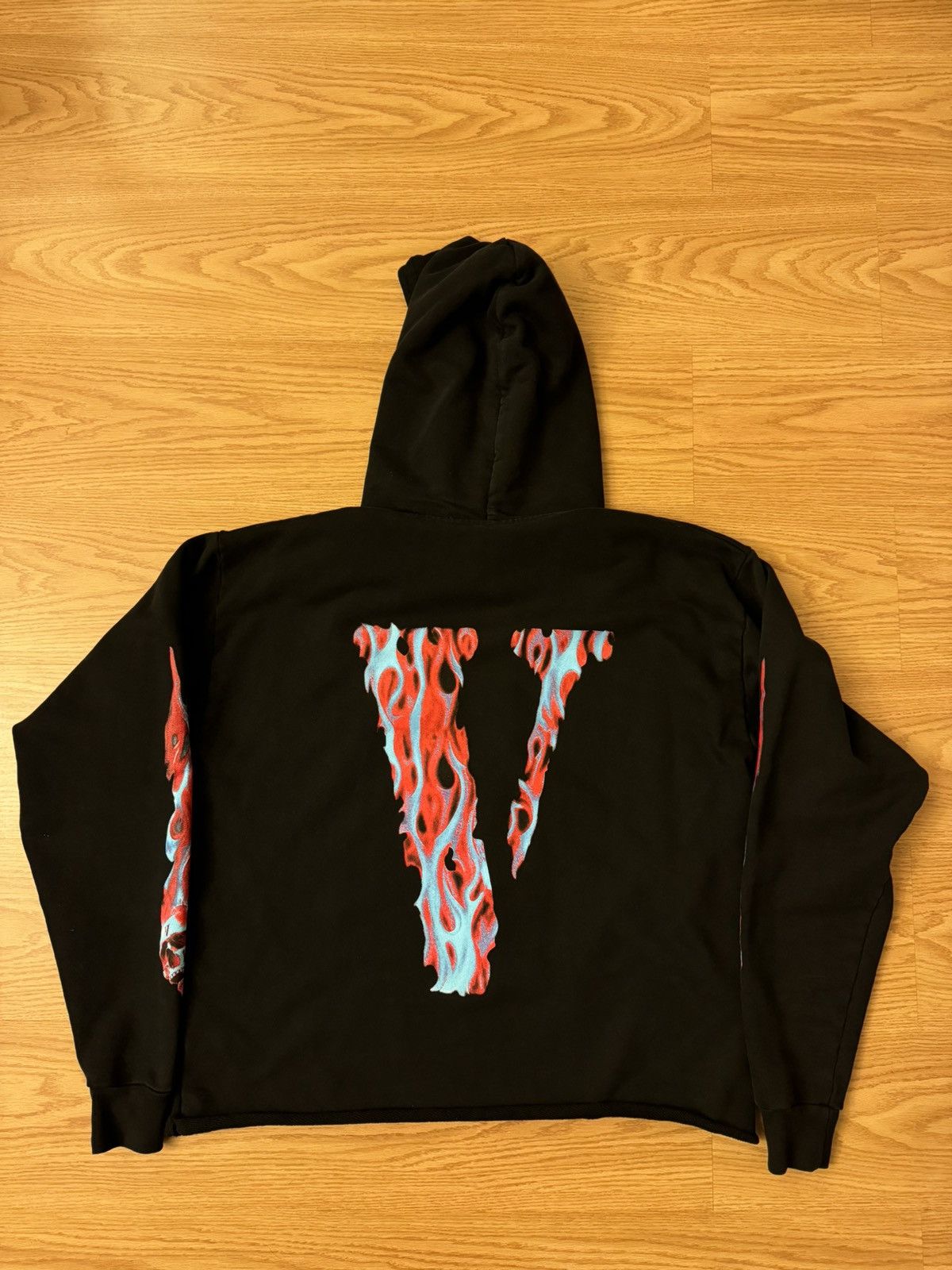 Vlone Vlone Skully Red Flame Hoodie Size US M / EU 48-50 / 2 - 2 Thumbnail