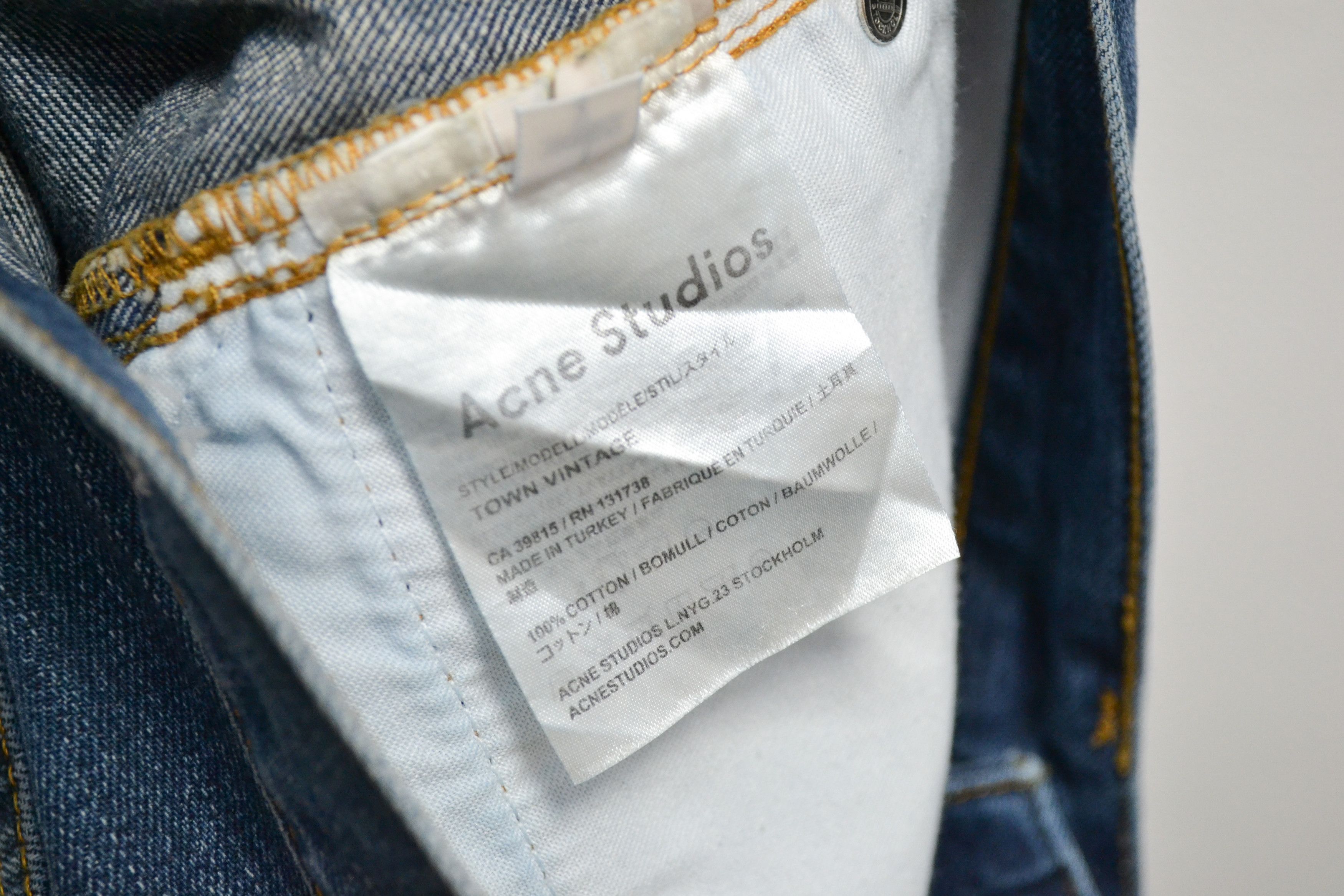 Acne Studios Acne Studios Town Vintage Men’s Blue Jeans Denim Pants Size US 30 / EU 46 - 9 Thumbnail