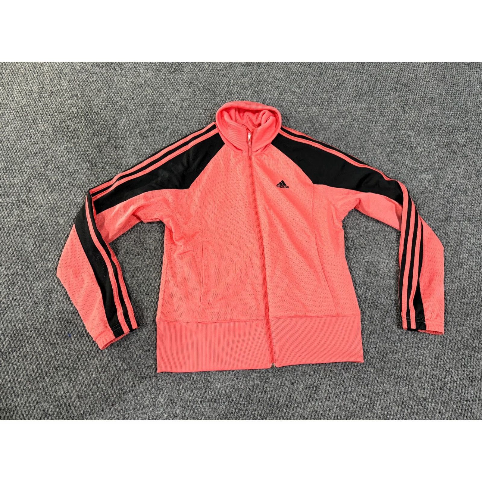 Adidas **Adidas Women's Pink Small Track Jacket Full Zip Striped Athletic** User: **Adidas Women's Small Pink Track Jacket Full Zip Striped Athletic** Size S / US 4 / IT 40 - 2 Thumbnail