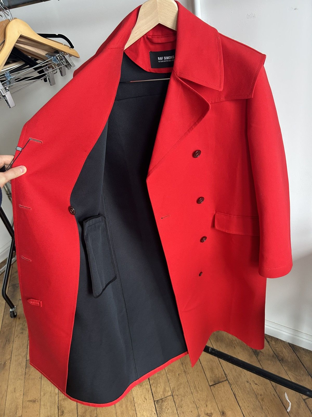 Raf Simons Raf Simons AW22/23 wide double breasted raincoat Size US S / EU 44-46 / 1 - 4 Thumbnail