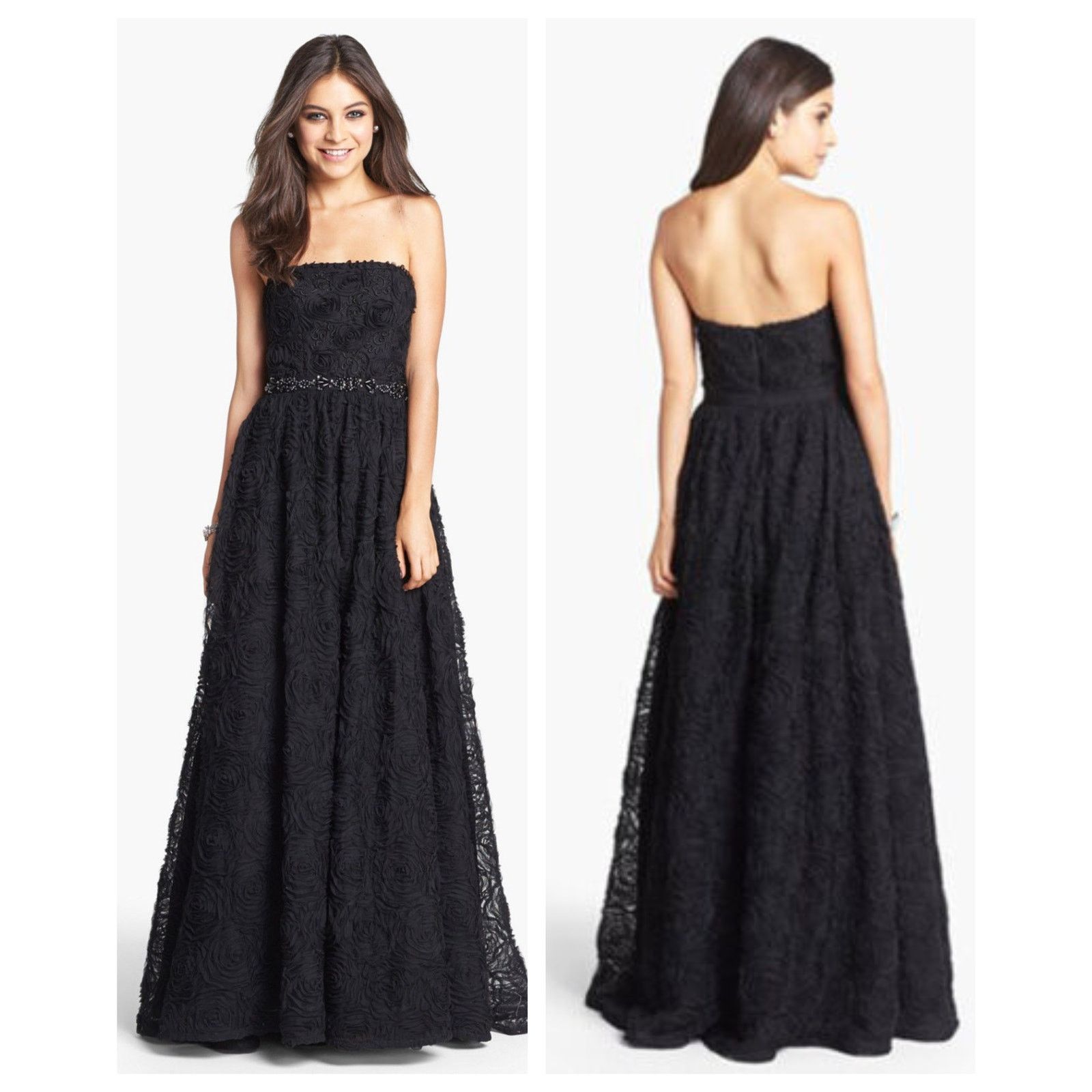 Adrianna Papell Adrianna Papell Strapless Soutache Gown Size US/4 Size S / US 4 / IT 40 - 11 Thumbnail