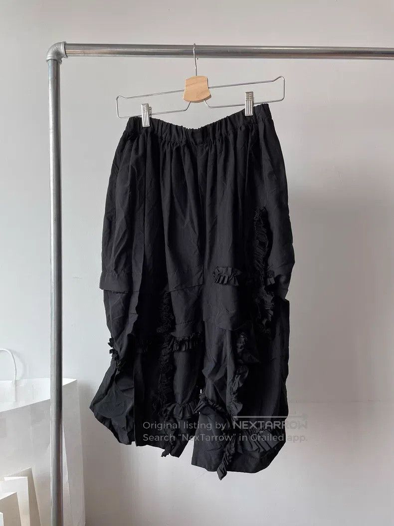 Comme des Garcons Comme Des Garcons size S Lace-trimmed wide-leg pants Size 25" / US 0 / IT 36 - 1 Thumbnail
