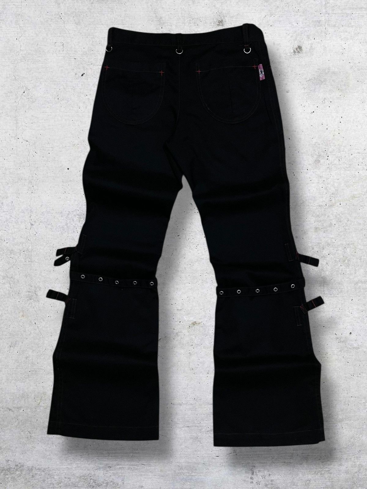 Hysteric Glamour PUNK MAD 1990S JAPAN DESIGNER BONDAGE CROSS PUNK OG PANT Size US 28 / EU 44 - 8 Thumbnail