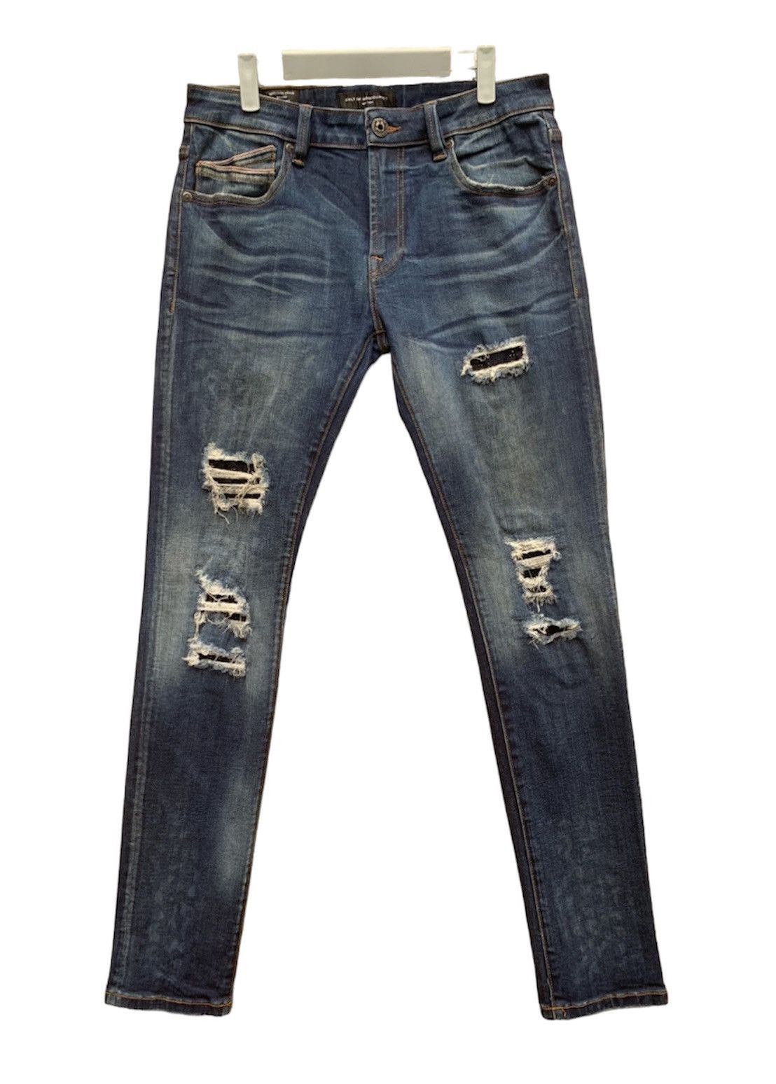 image of Cult Of Individuality Heritage Denim Streching Jeans Pants in Blue, Men's (Size 32)