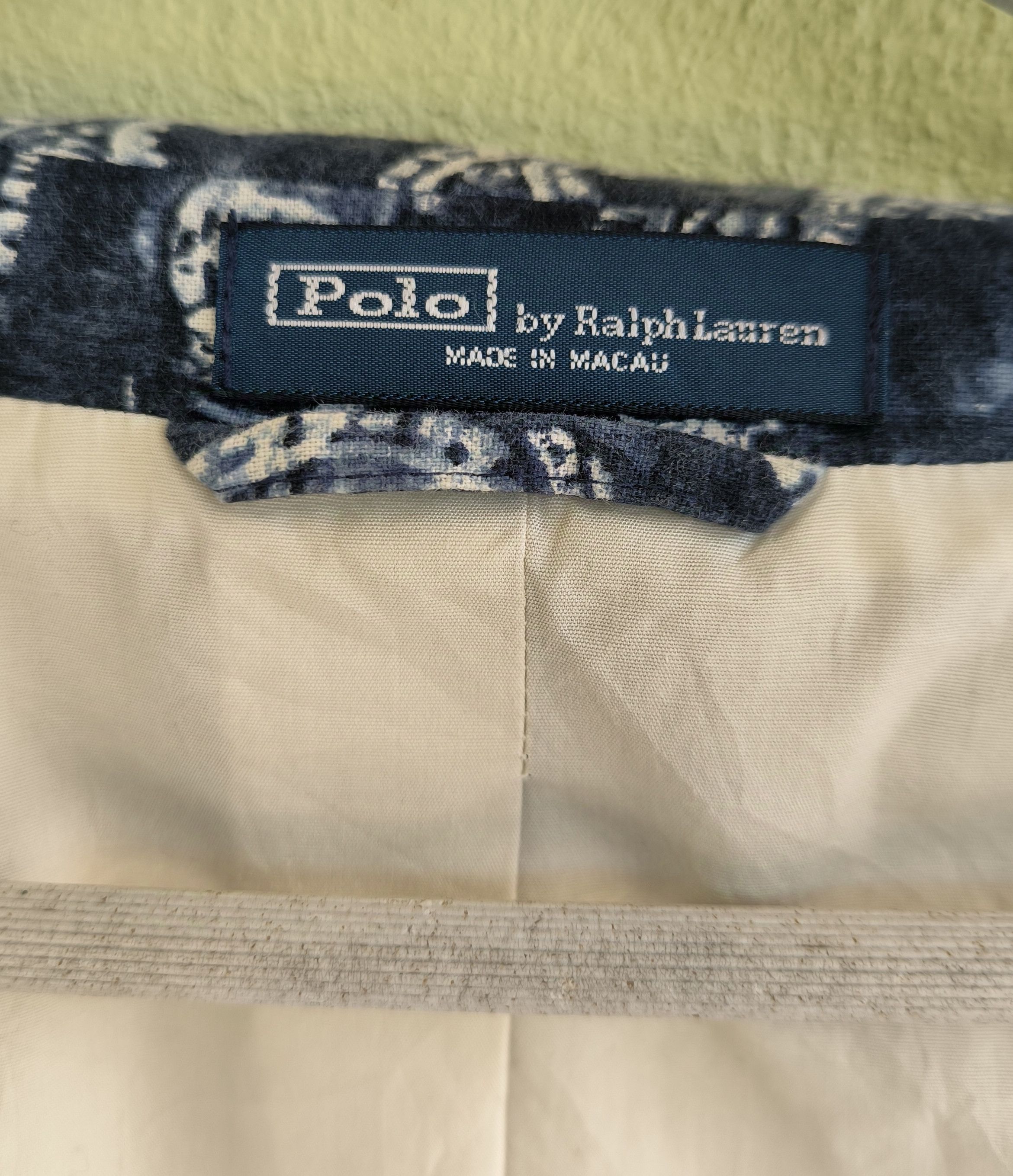 Polo Ralph Lauren POLO RALPH LAUREN all-over print tailored jacket Size US L / EU 52-54 / 3 - 10 Thumbnail