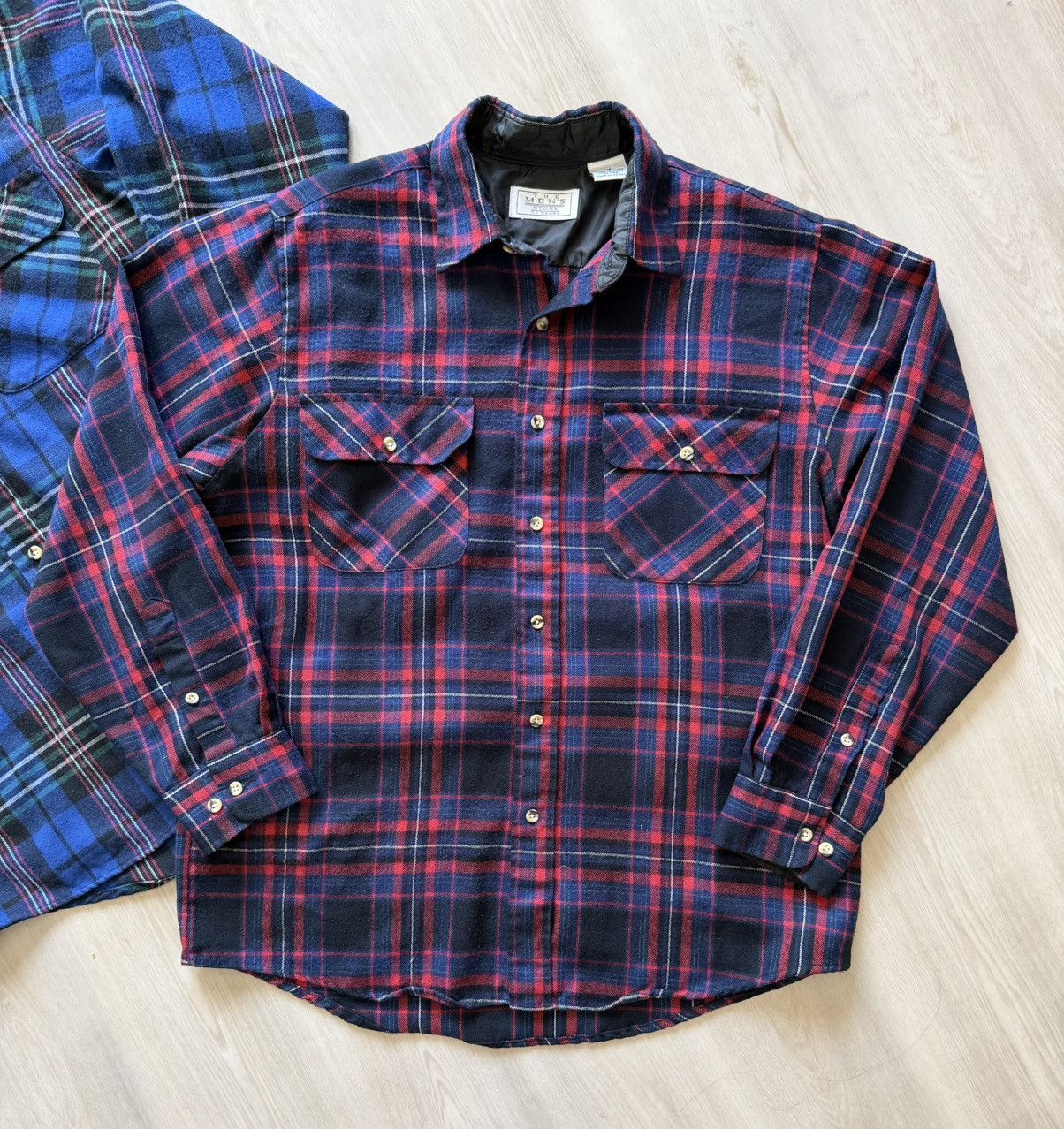 Vintage 2 Vintage 70s Sears The Mens Store Flannel Wool Blend Sz M Size US M / EU 48-50 / 2 - 2 Thumbnail