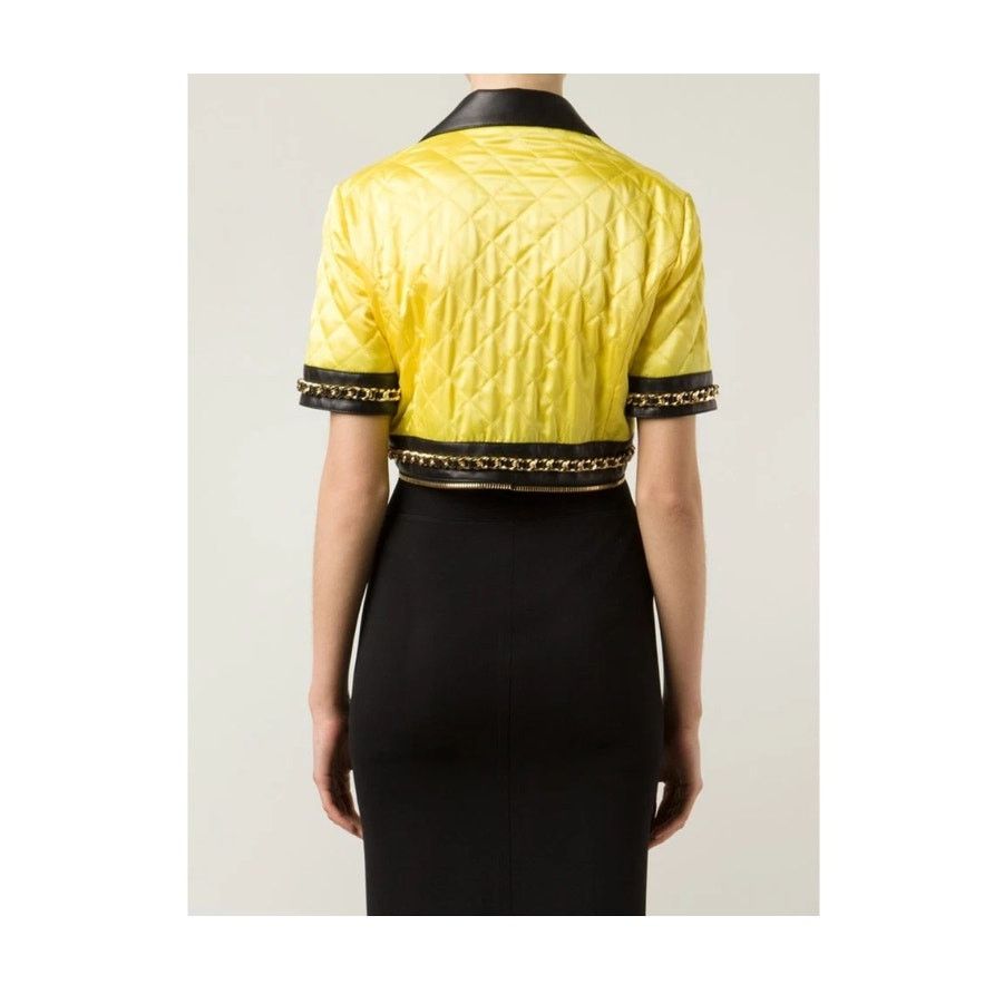 Moschino Moschino Couture Jeremy Scott BARBIE CROPPED BIKER JACKET Size M / US 6-8 / IT 42-44 - 8 Thumbnail