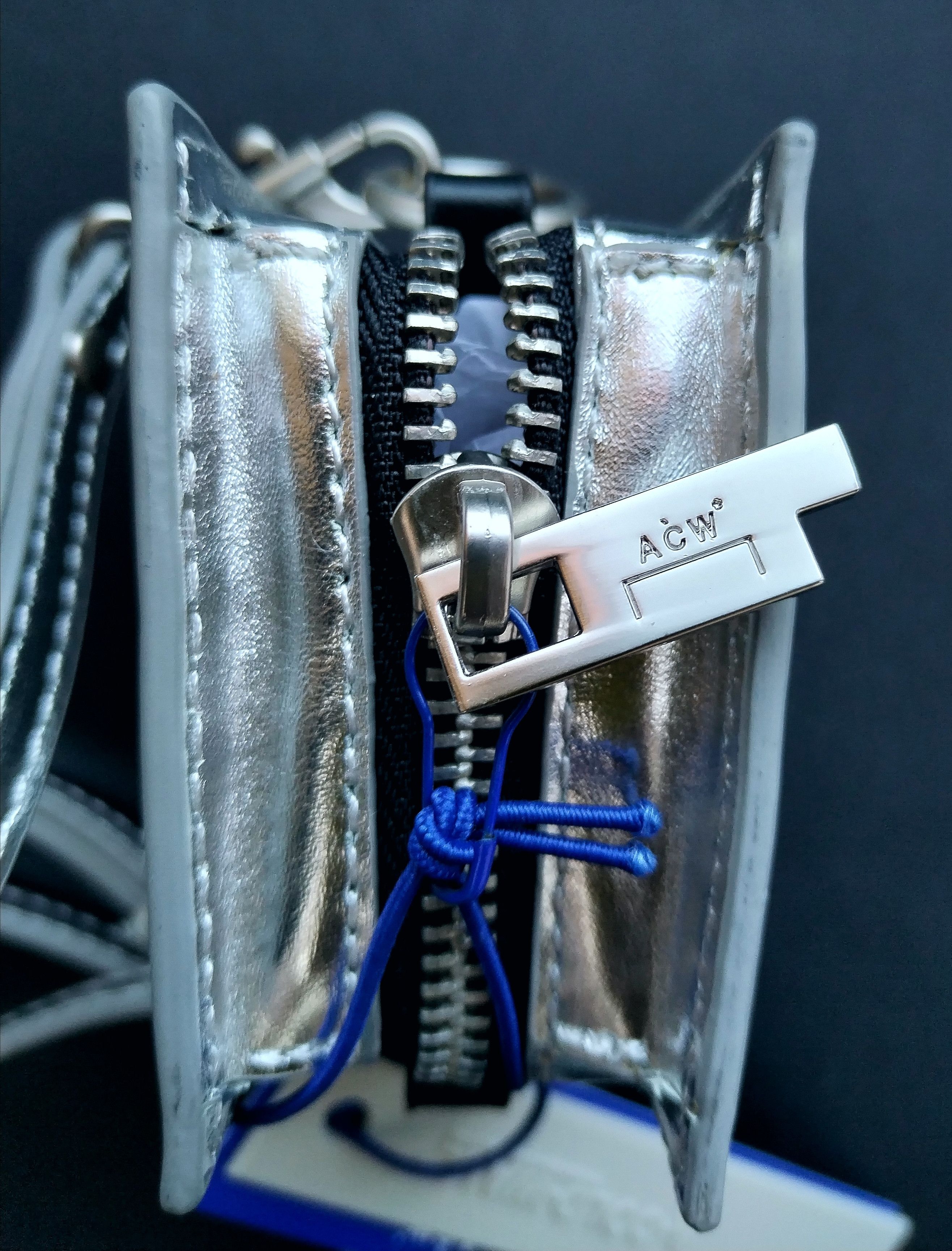 A-COLD-WALL* Silver square coin pouch Size ONE SIZE - 8 Thumbnail