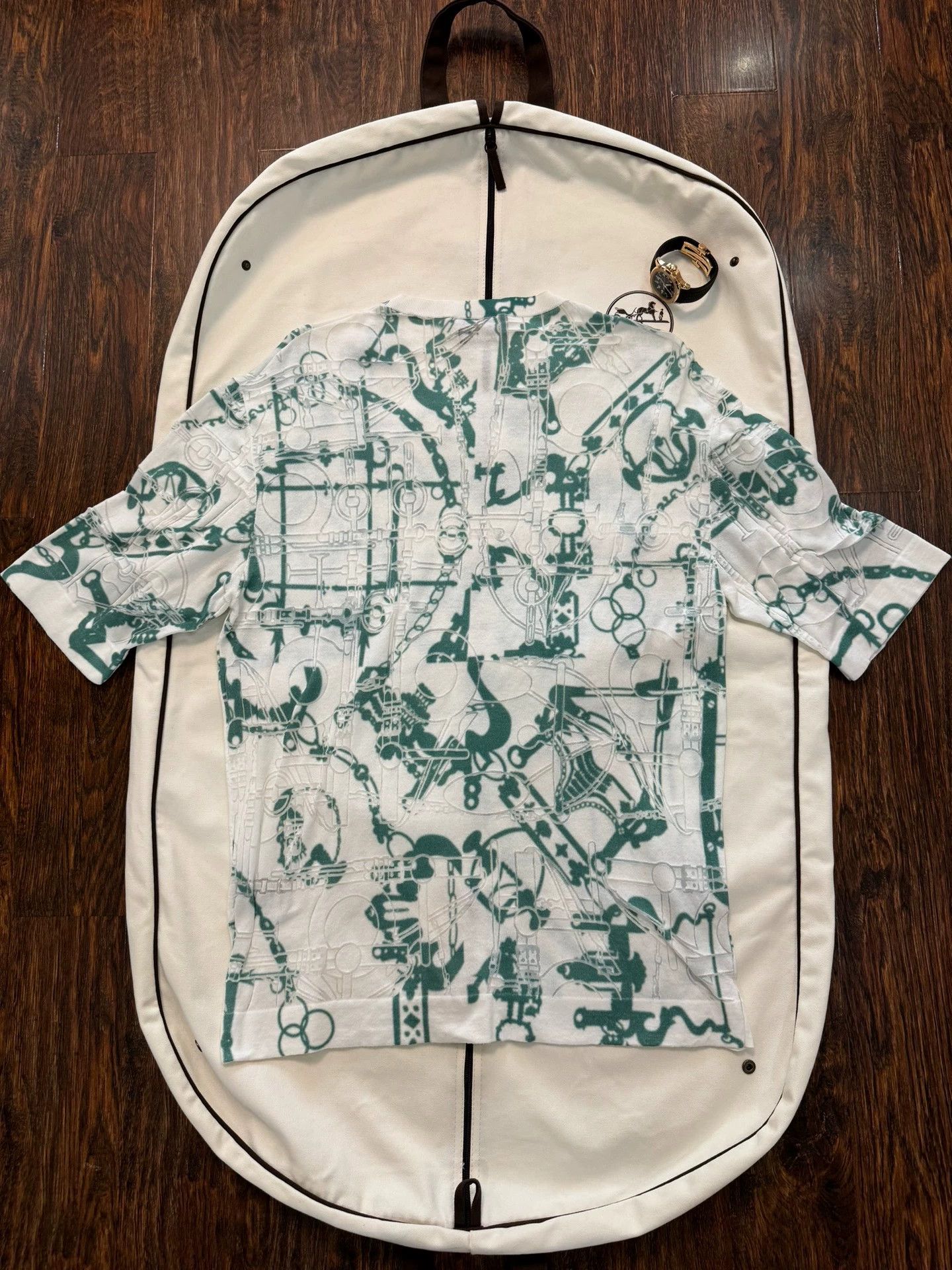 Hermes Hermes SS Polo L 3D carved iconic tech cotton Size US L / EU 52-54 / 3 - 5 Thumbnail