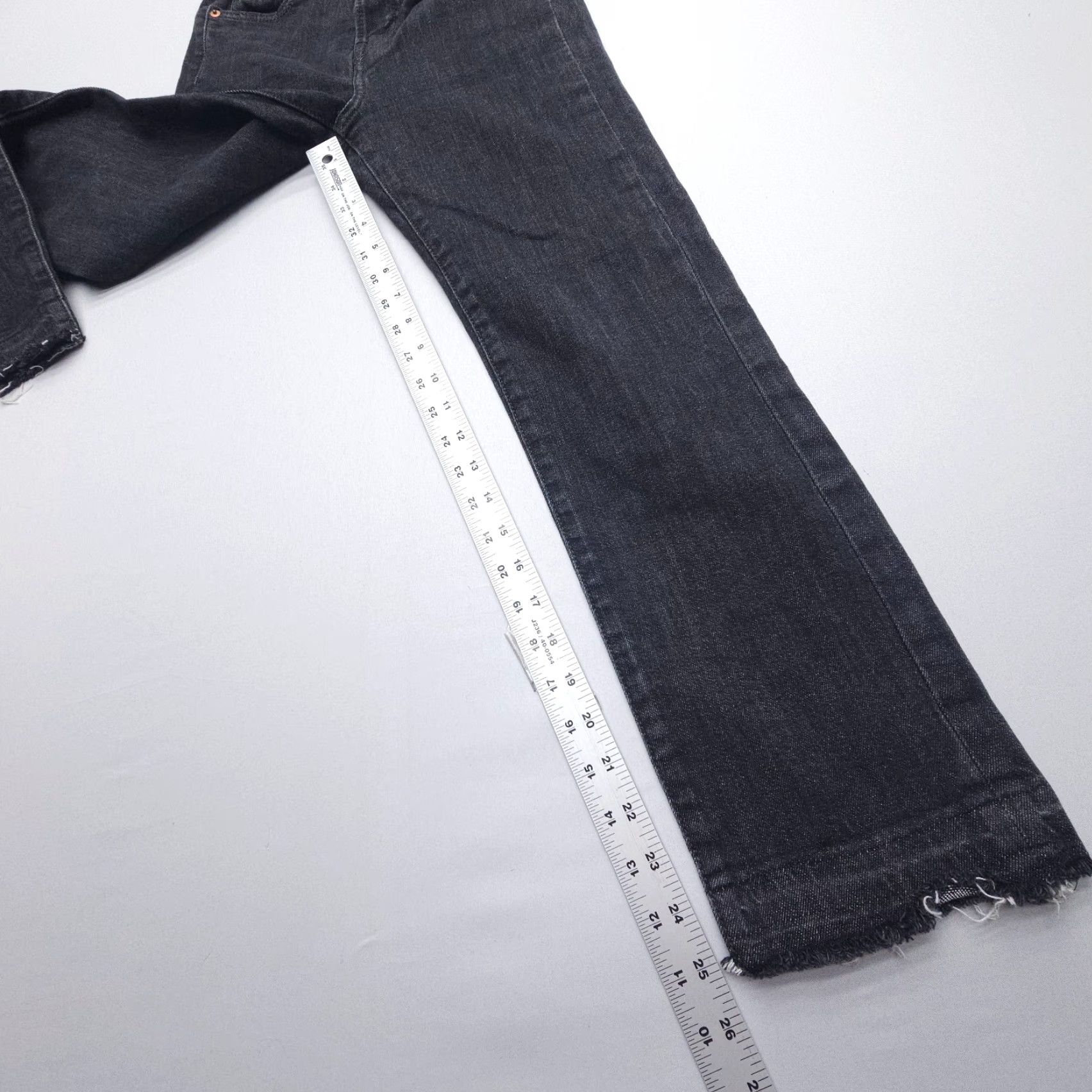 Levi's VINTAGE Levi's Wedgie Straight Jeans Womens 25 Black Button Fly Stretch Denim Size 42" / US 20 - 6 Thumbnail