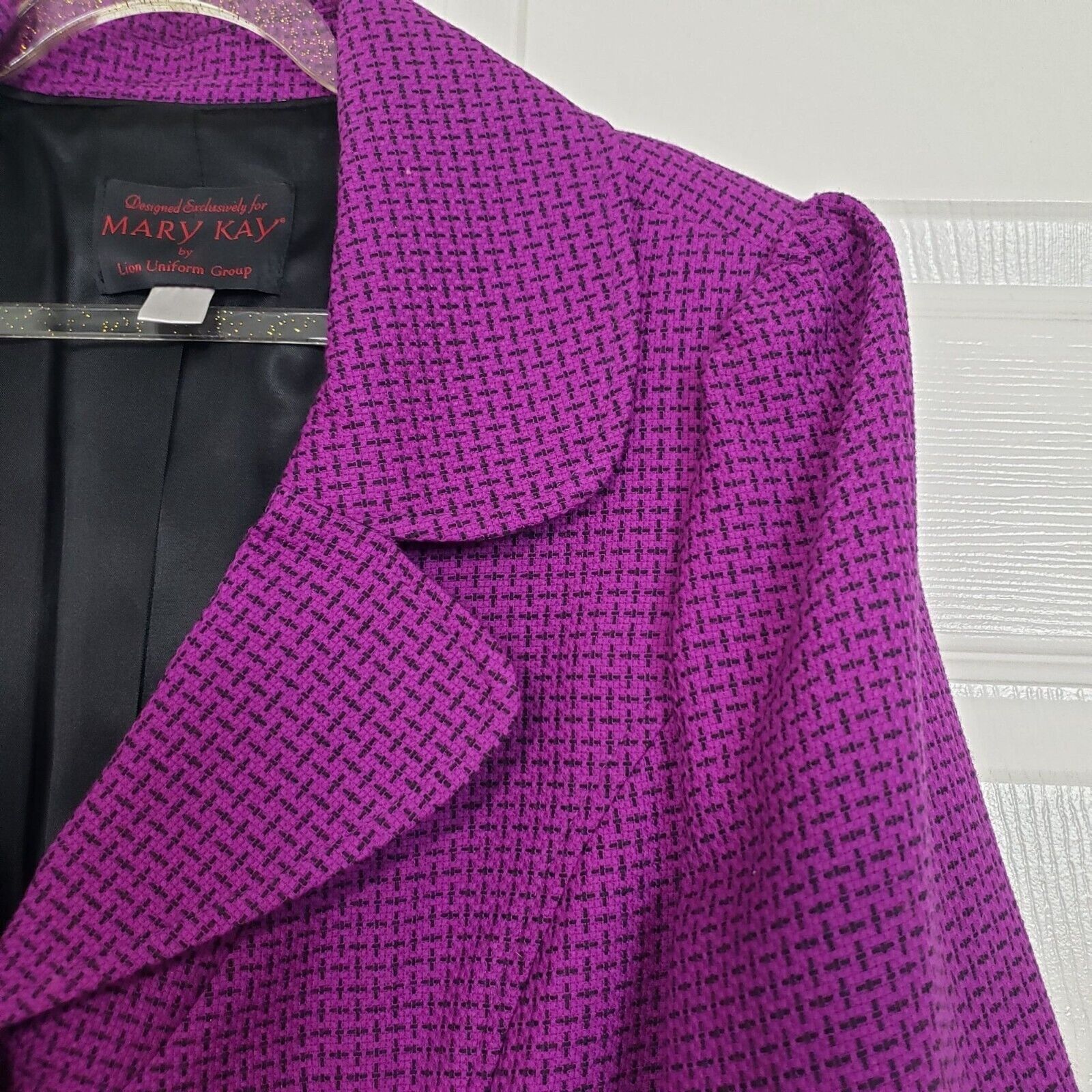 Designer Mary Kay Wool Blend Consultant Coat Womens Size 12 Purple Size XL / US 12-14 / IT 48-50 - 2 Thumbnail