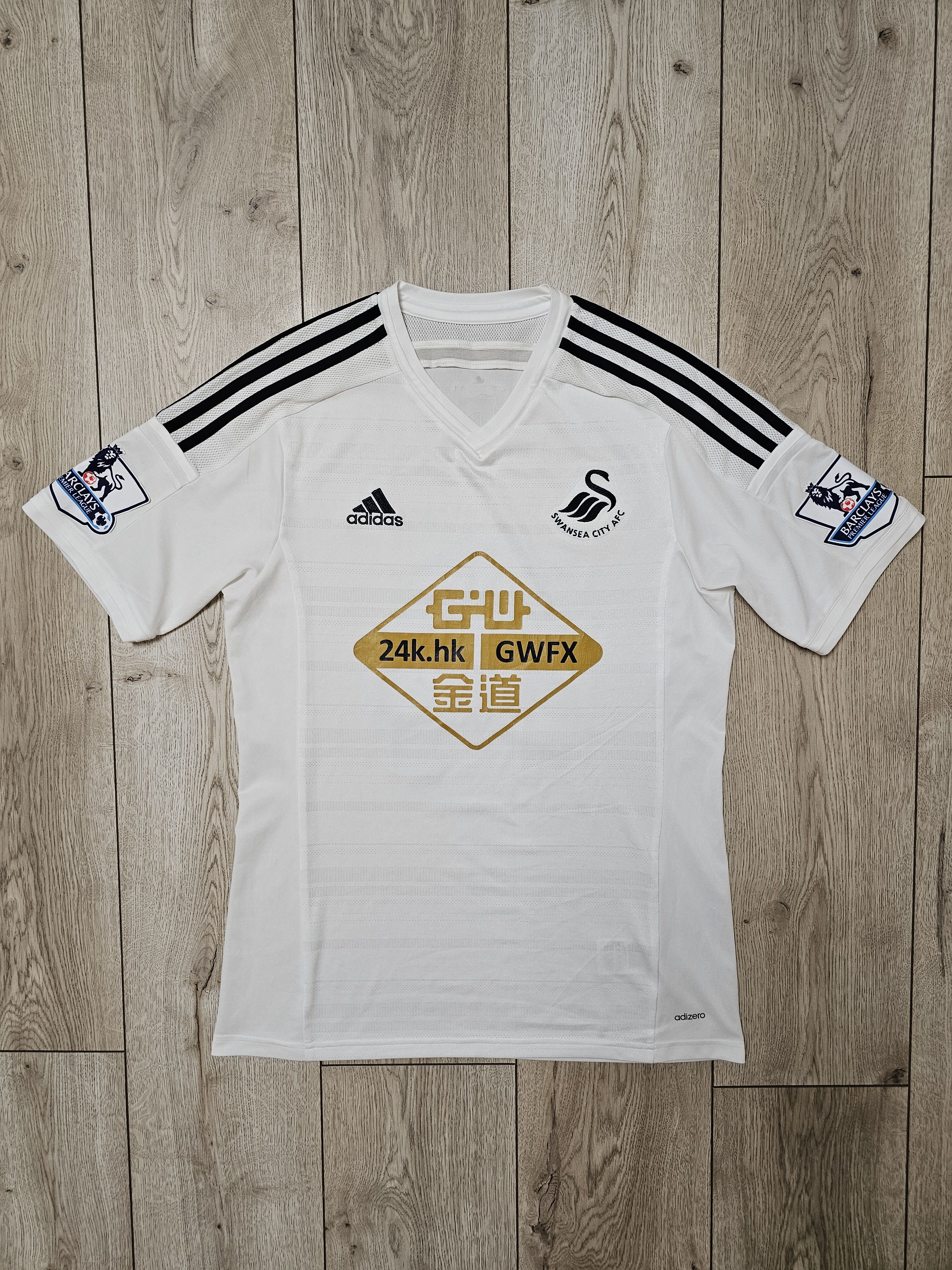Adidas SWANSEA 2014 2015 SIGURDSSON FOOTBALL SHIRT SOCCER JERSEY Size US L / EU 52-54 / 3 - 1 Thumbnail