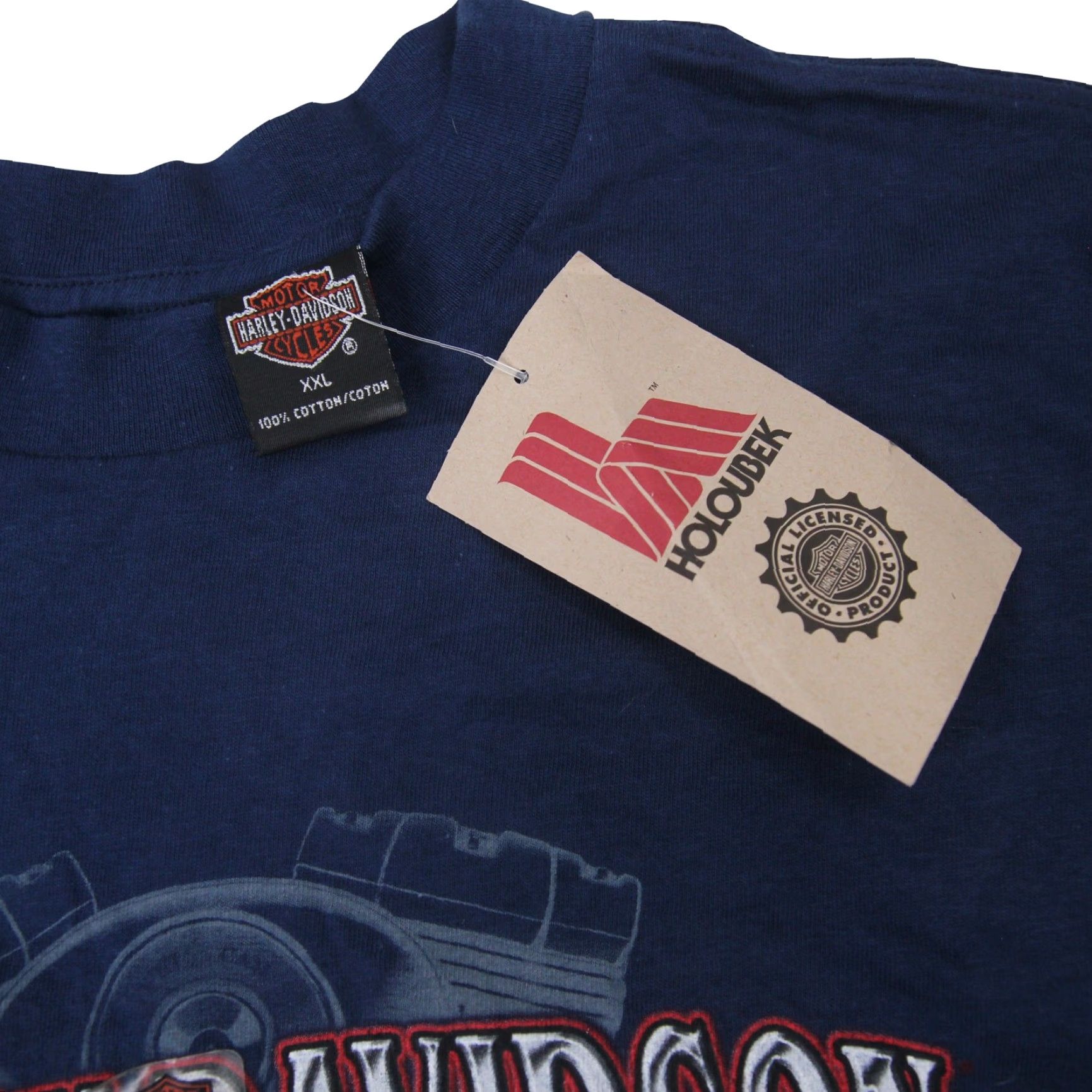 Harley Davidson VINTAGE Harley-Davidson Mens XXL Graphic T Shirt Blue NWT Size US XXL / EU 58 / 5 - 4 Thumbnail