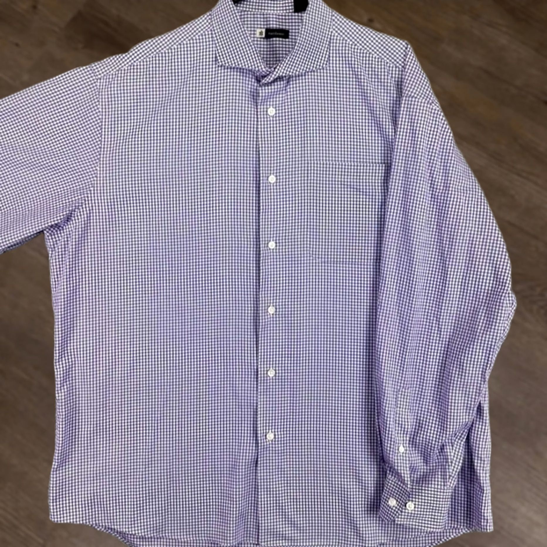 Vintage Turtleson Shirt Mens XL Purple Button Up Check Long Sleeve Pocket Casual EUC Size US XL / EU 56 / 4 - 1 Thumbnail