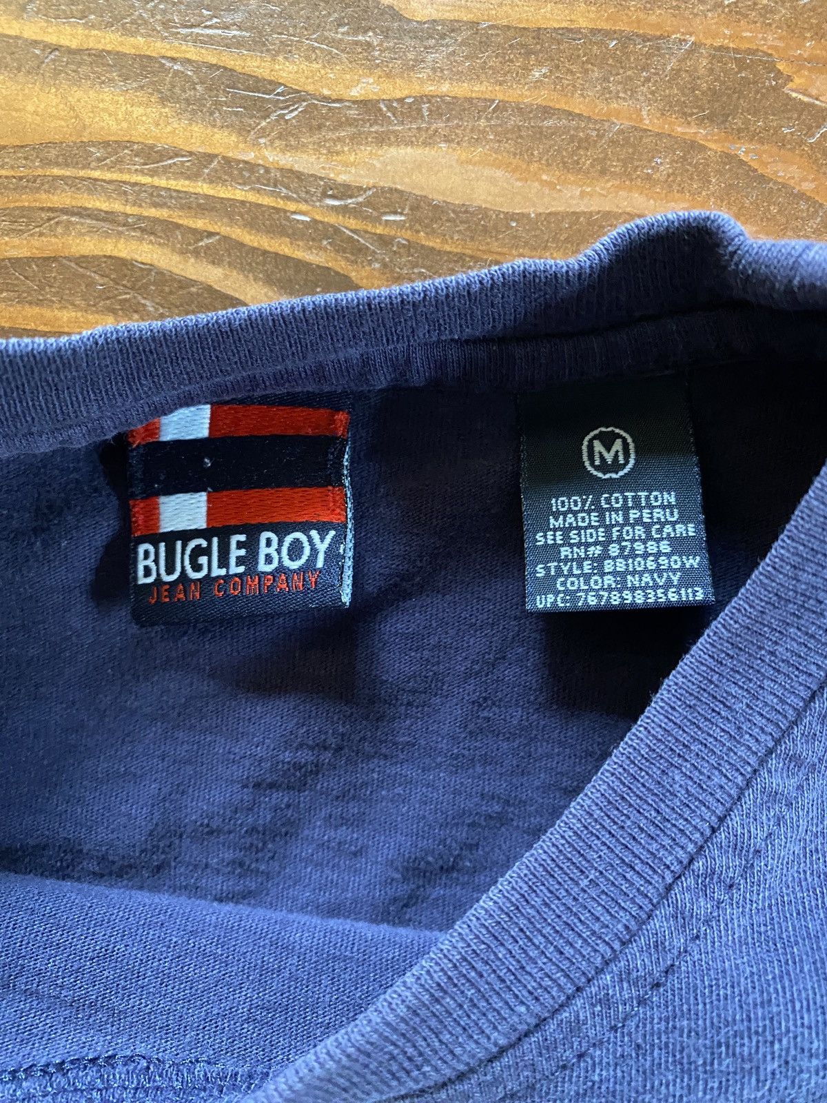 Bugle Boy Vintage 90’s Bugle Boy BMX Double Sided Navy Tee Size US M / EU 48-50 / 2 - 8 Thumbnail