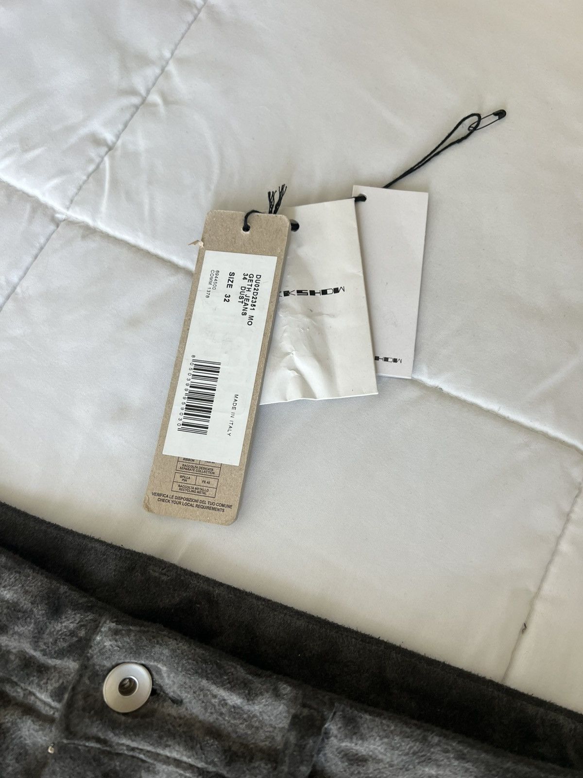 Rick Owens Drkshdw Rick Owens Moleskin Geth Jeans Size US 32 / EU 48 - 15 Thumbnail