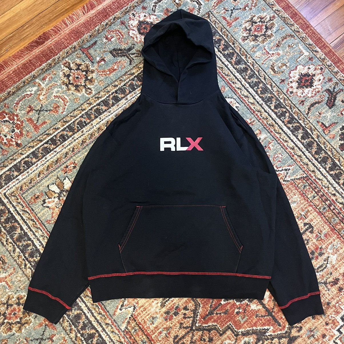 Polo Ralph Lauren × RLX Ralph Lauren × Vintage Vintage RLX Polo Sport Center Logo XL Hoodie Sweatshirt Size US XL / EU 56 / 4 - 1 Thumbnail
