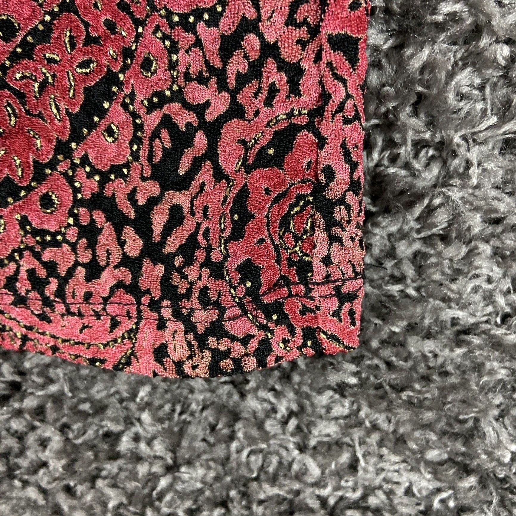 Pinko East 5th Blouse Women's Large Pink Paisley 3/4 Sleeve Womens Size L / US 10 / IT 46 - 2 Thumbnail