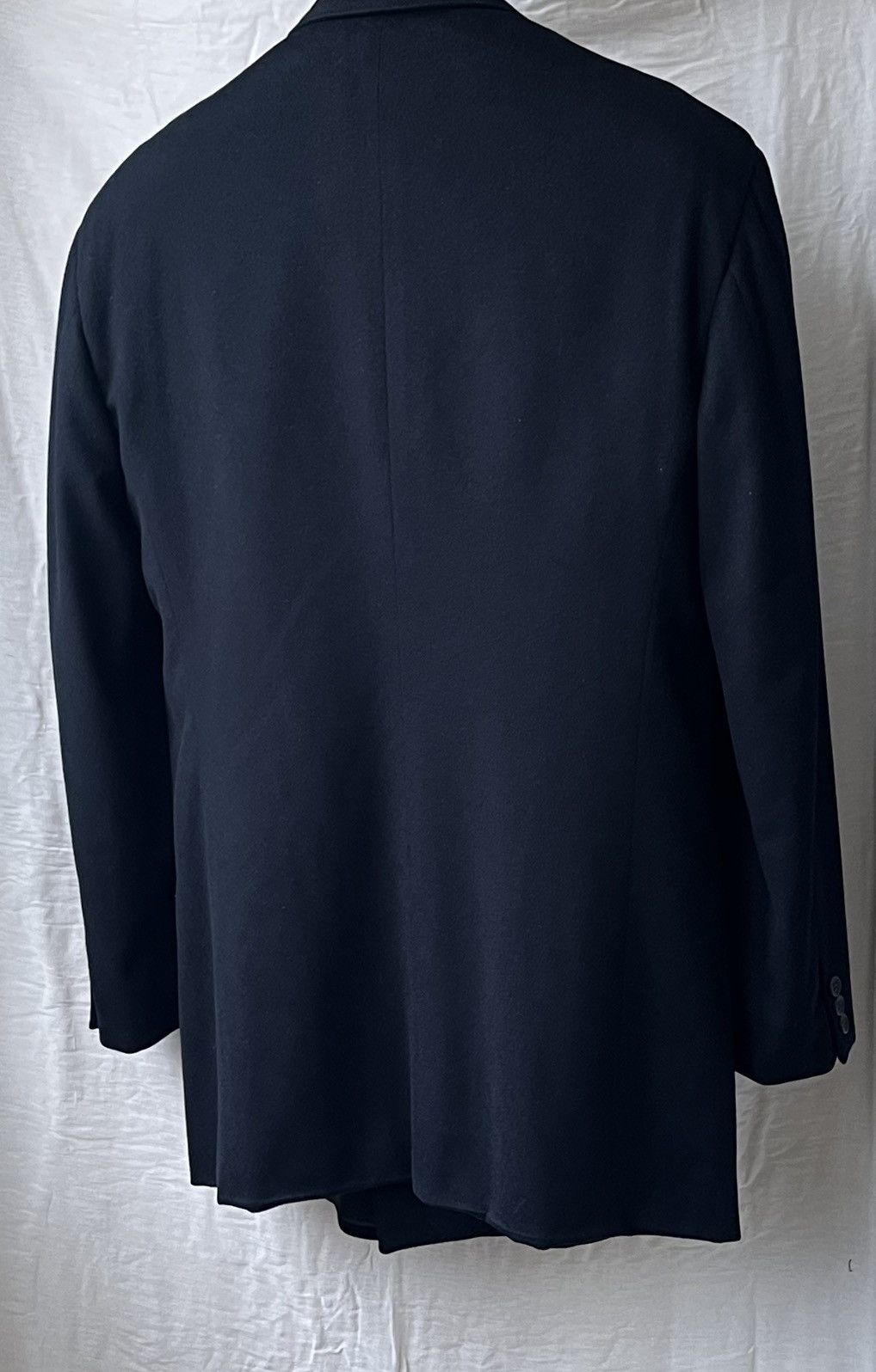 Giorgio Armani Giorgio Armani Cashmere Navy Double-Breasted Blazer Size 42L - 3 Thumbnail
