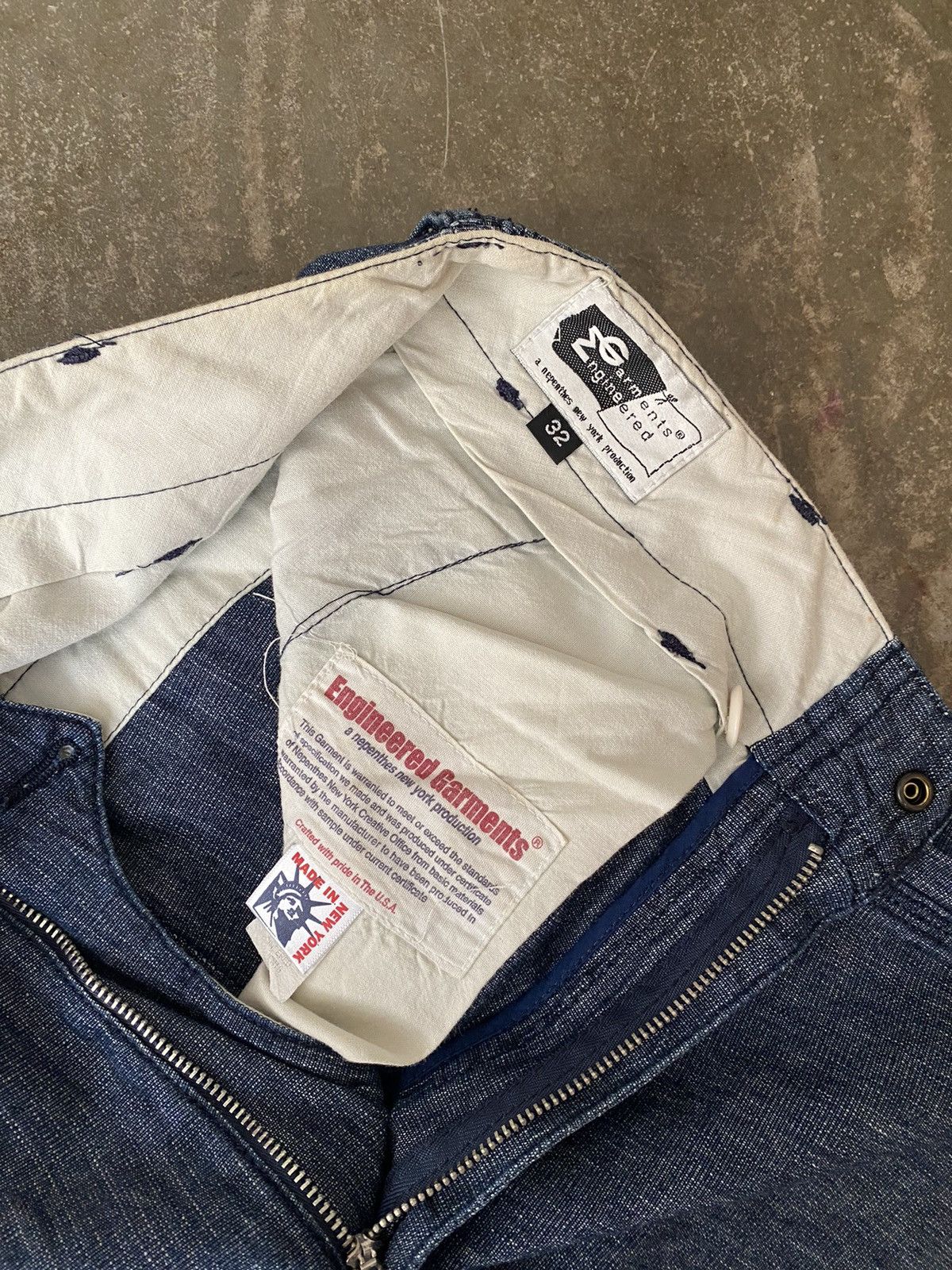 Engineered Garments Engineered Garments Ground Pant in Indigo 8oz Cone Denim Size US 32 / EU 48 - 3 Thumbnail