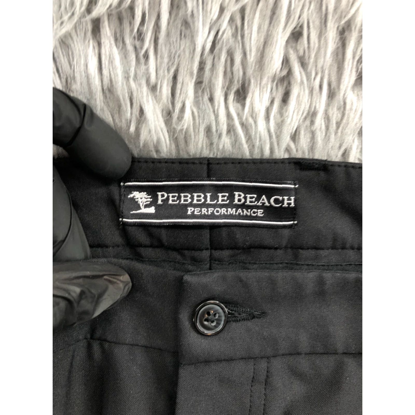Vintage Pebble Beach Mens Bermuda Shorts Size 36 Dark Wash Black Mid Rise 5-Pocket Regular Inseam 10in Cotton Blend Logo Size US 36 / EU 52 - 7 Thumbnail