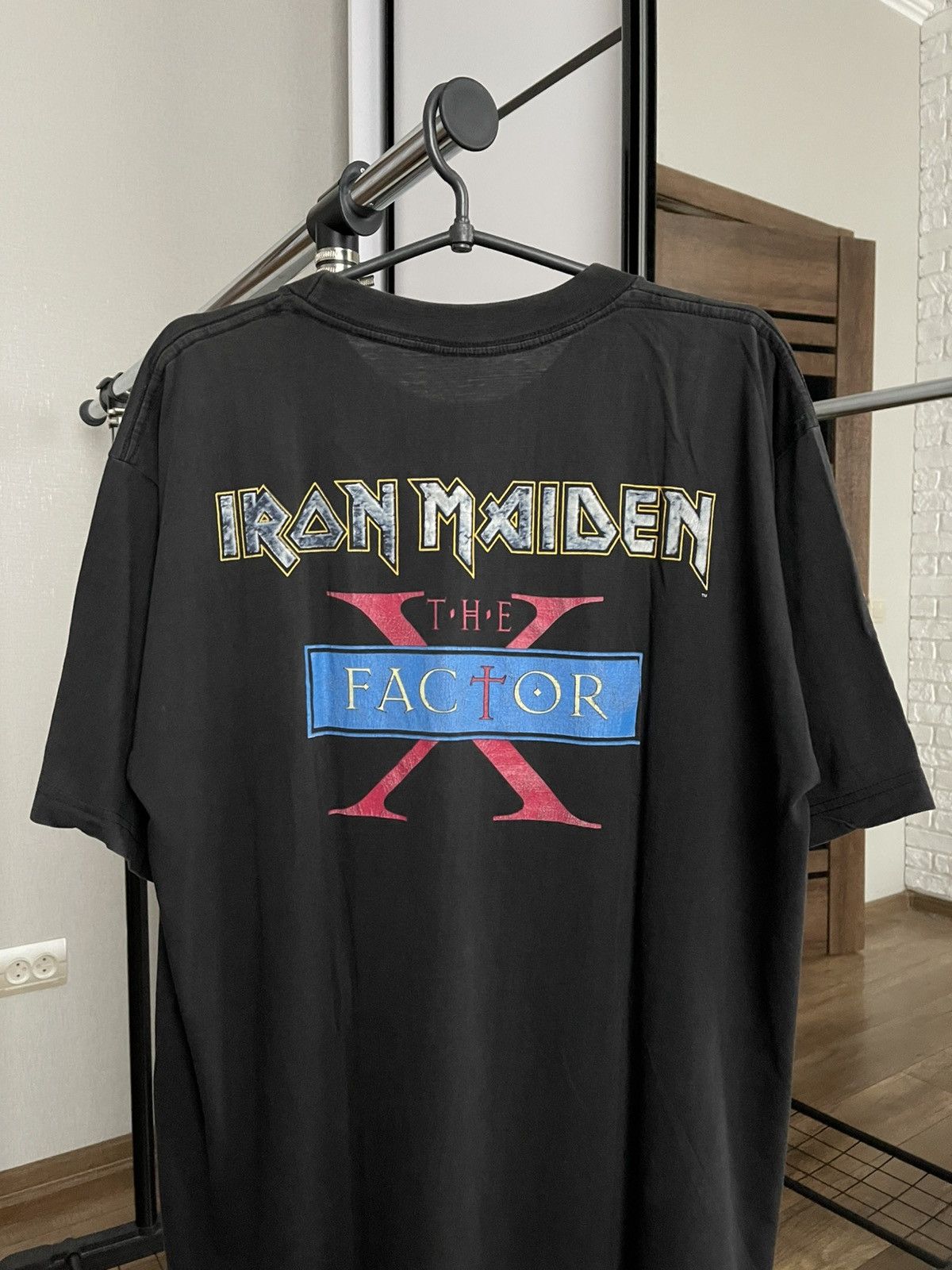 Band Tees 1995 Iron Maiden The X Factor Vintage Rock Band T-Shirt Tee Size US XL / EU 56 / 4 - 9 Thumbnail