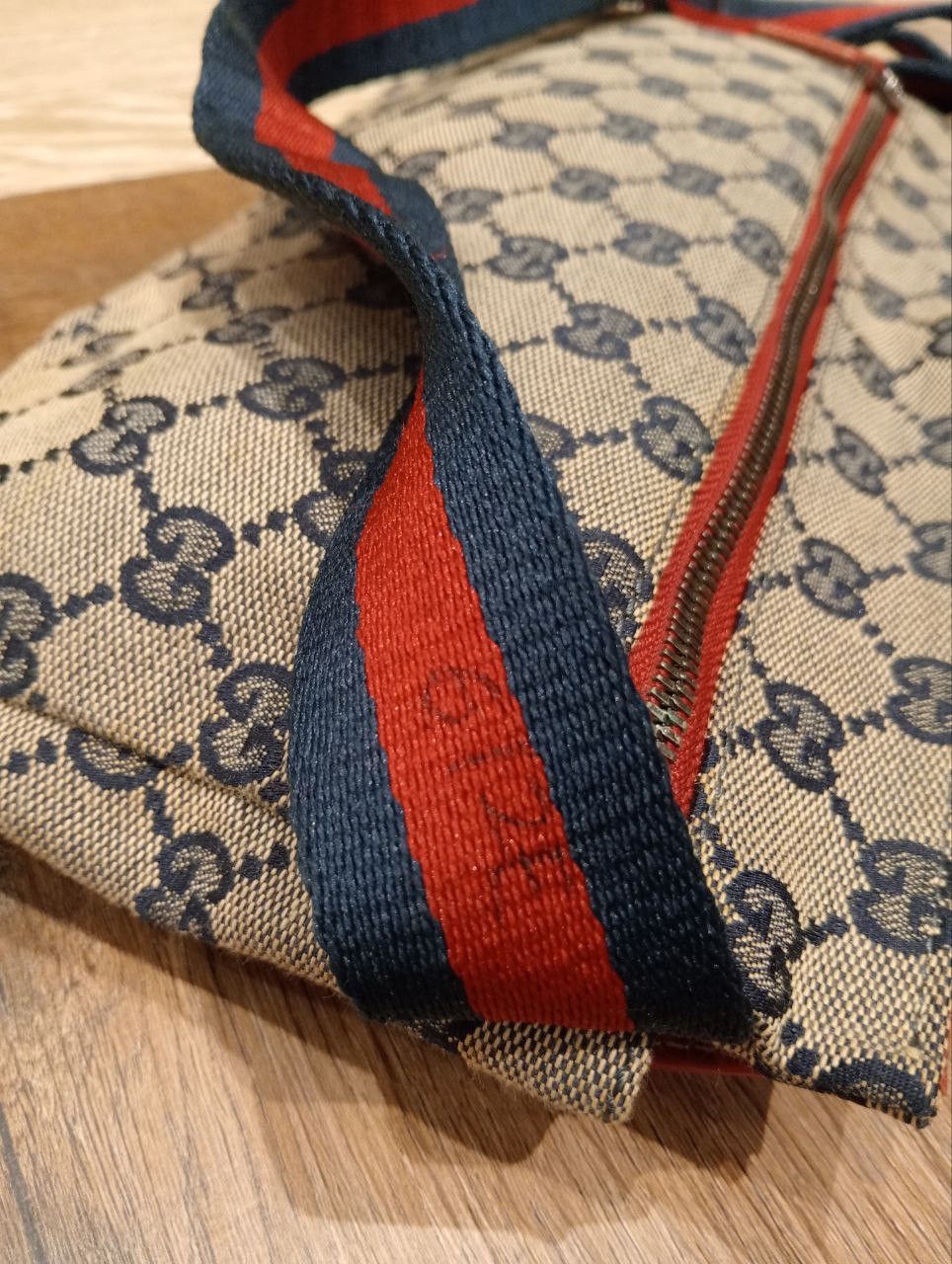 Gucci GUCCI GG CANVAS WEB DOUBLE POCKET BELT BAG Size ONE SIZE - 10 Thumbnail