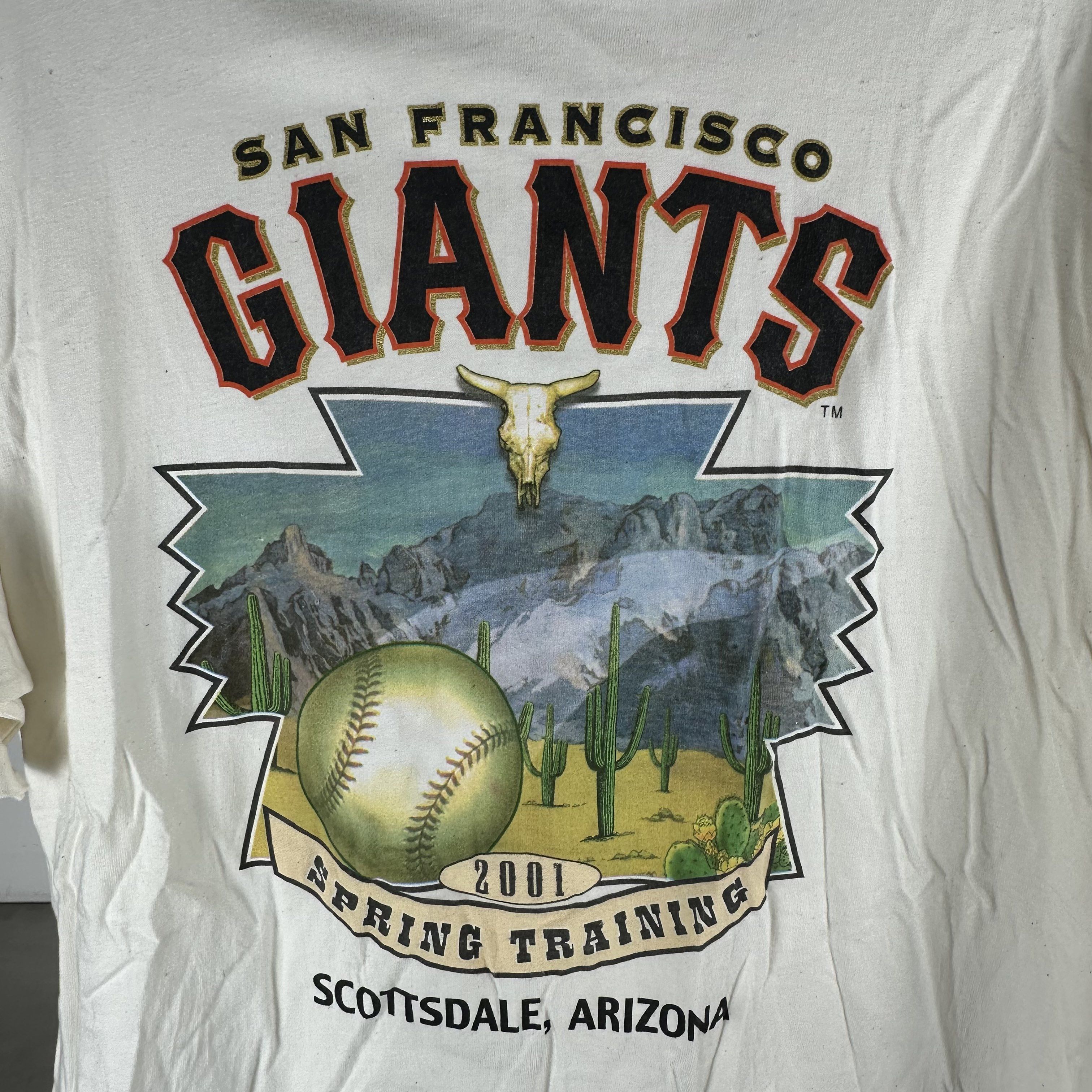 Vintage ​2001 San Francisco Giants Spring Training MLB T-Shirt Size US XL / EU 56 / 4 - 2 Thumbnail