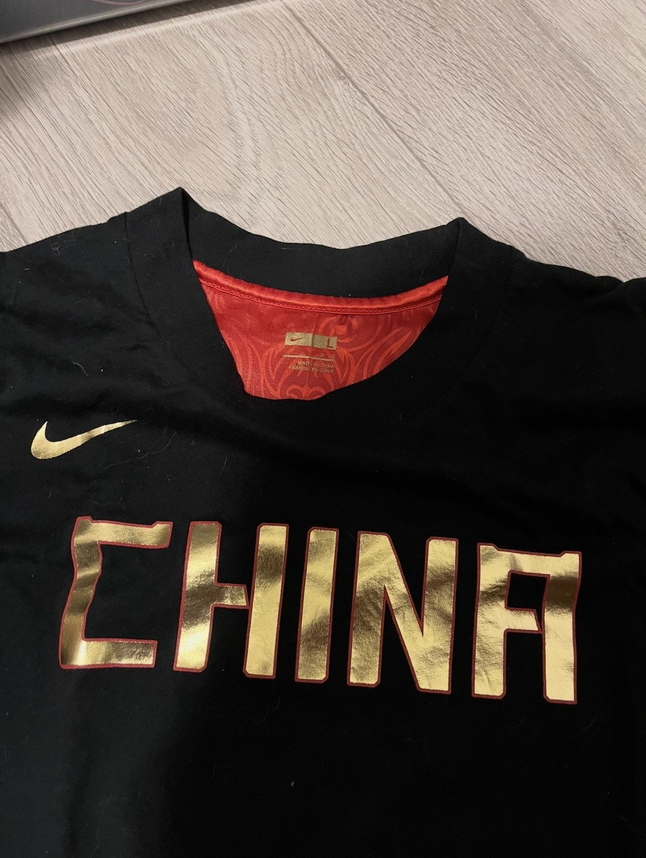 Nike ULTRA RARE 2007 NIKE CHINA BASKETBALL SHIRT #043 OF 888 Size US L / EU 52-54 / 3 - 5 Thumbnail